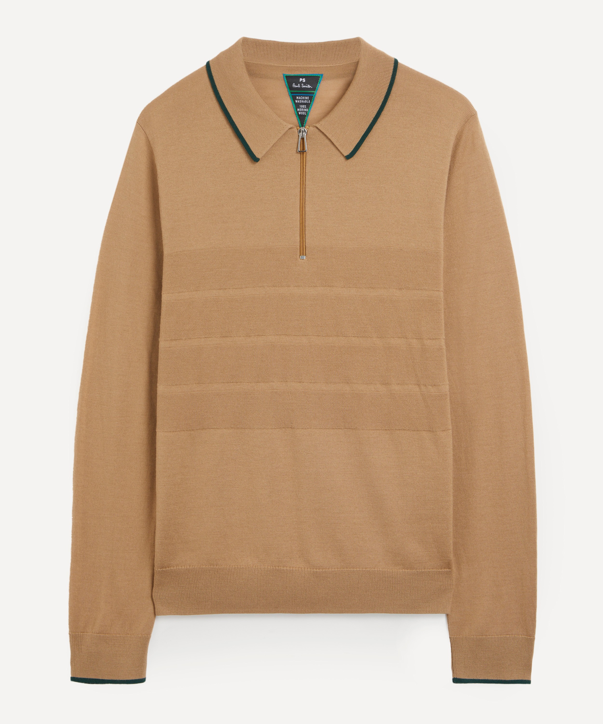 PS Paul Smith - Half-Zip Wool Polo Shirt image number 0