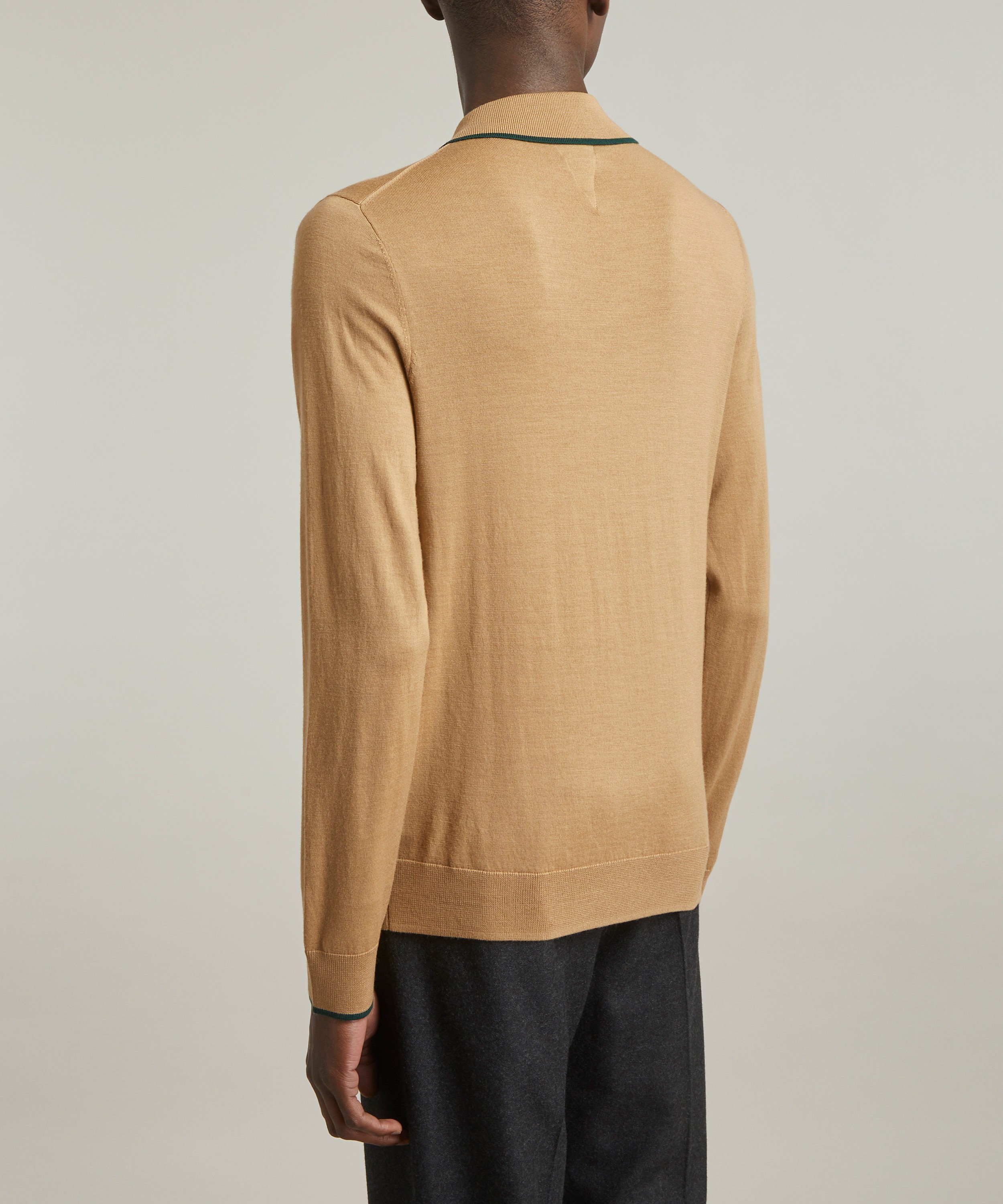 PS Paul Smith - Half-Zip Wool Polo Shirt image number 3
