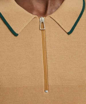 PS Paul Smith - Half-Zip Wool Polo Shirt image number 4