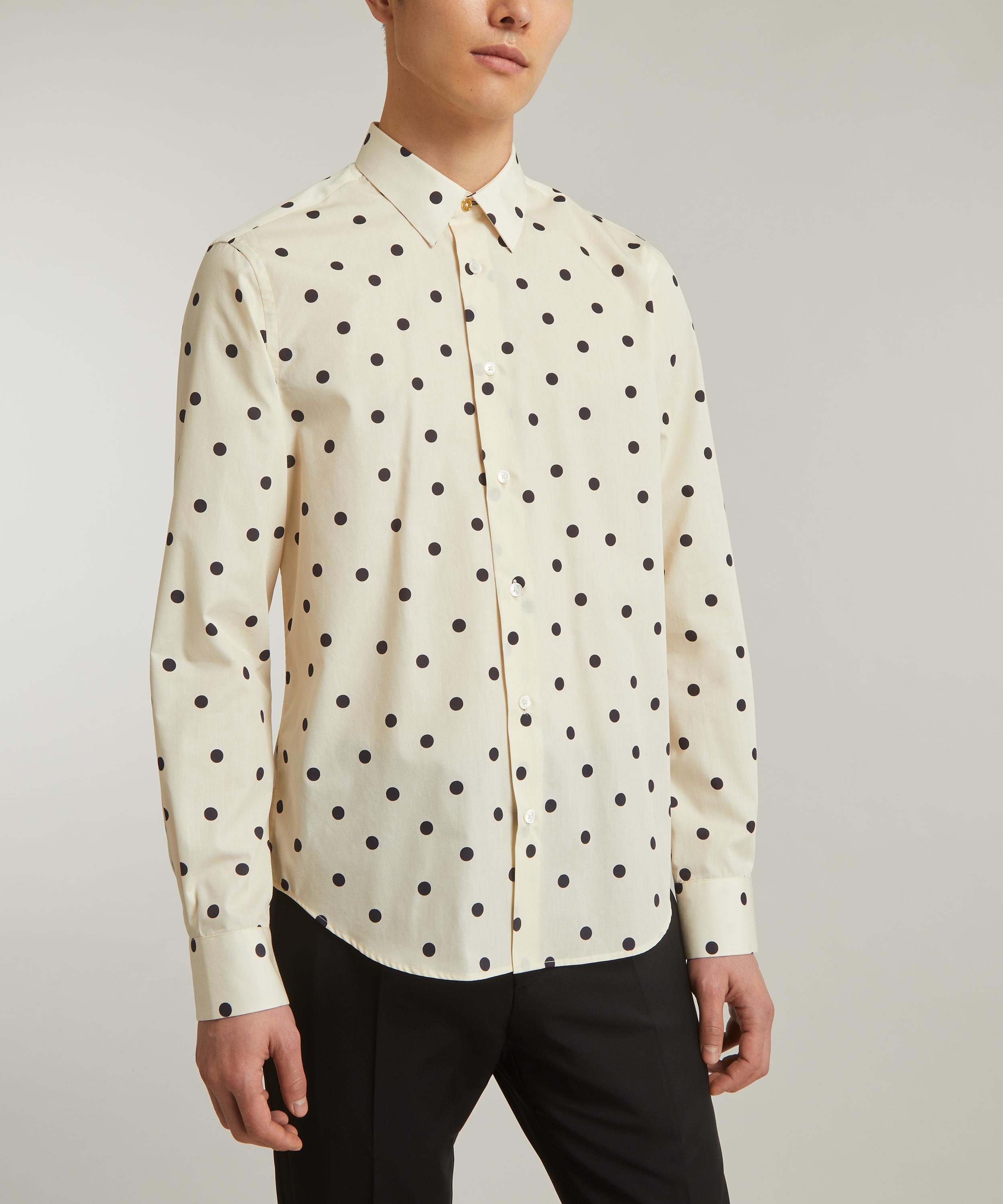 Paul Smith Cream Cotton Polka Dot Shirt Liberty