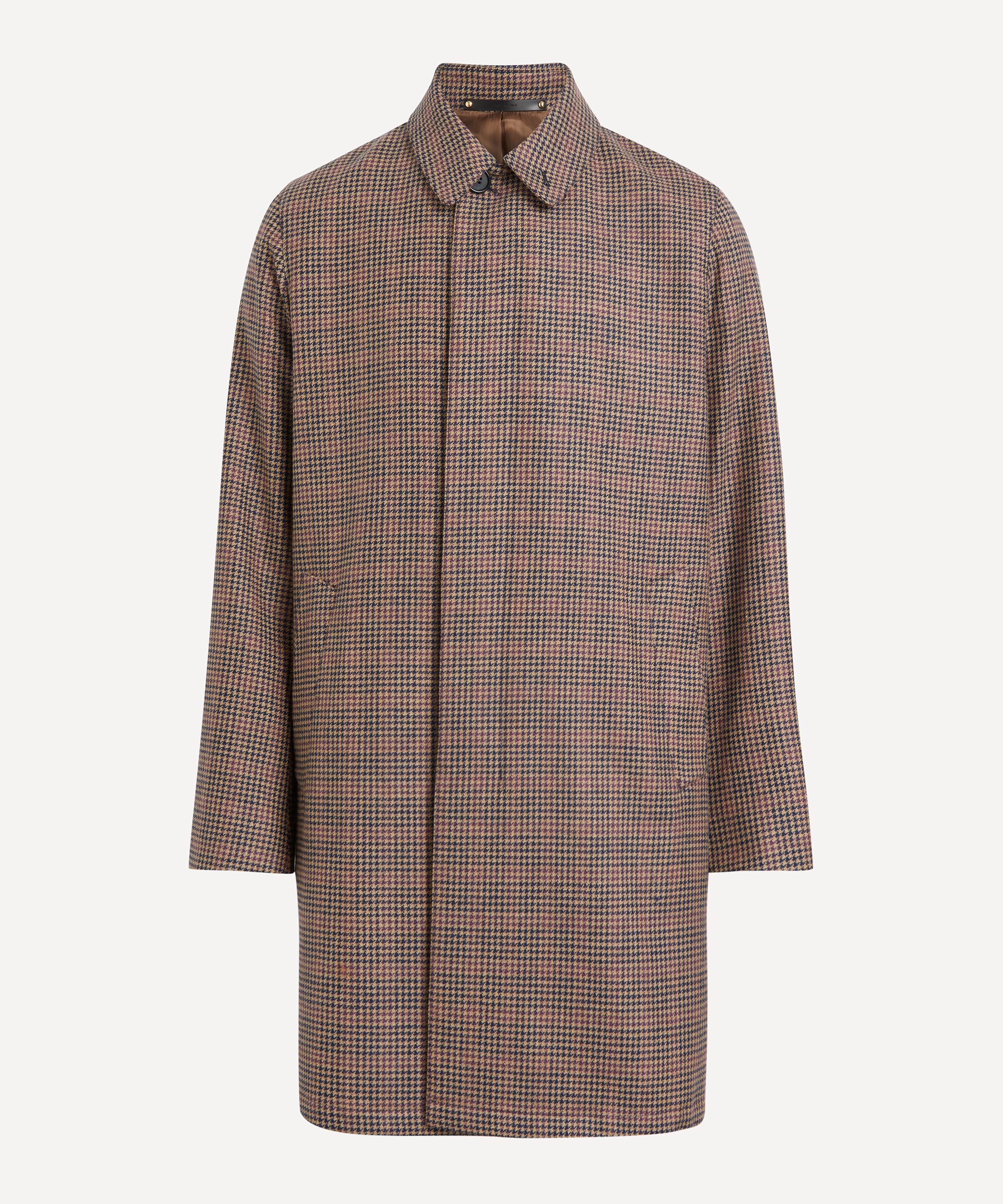 Paul Smith - Houndstooth Wool Tweed Overcoat image number 0