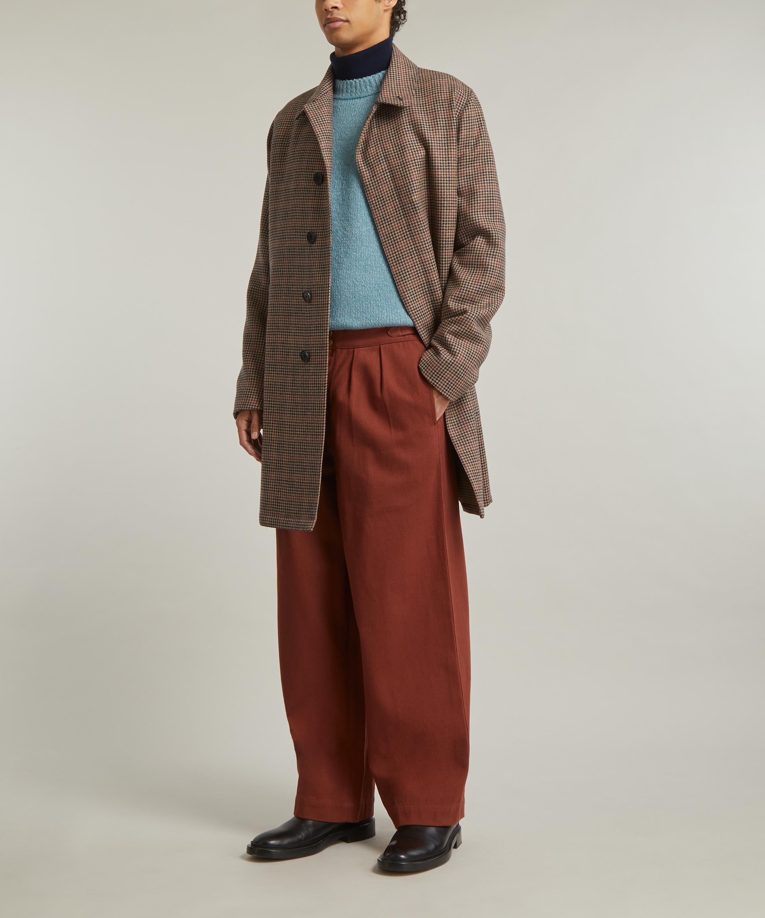 Paul Smith - Houndstooth Wool Tweed Overcoat image number 1