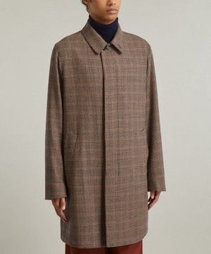 Paul Smith - Houndstooth Wool Tweed Overcoat image number 2