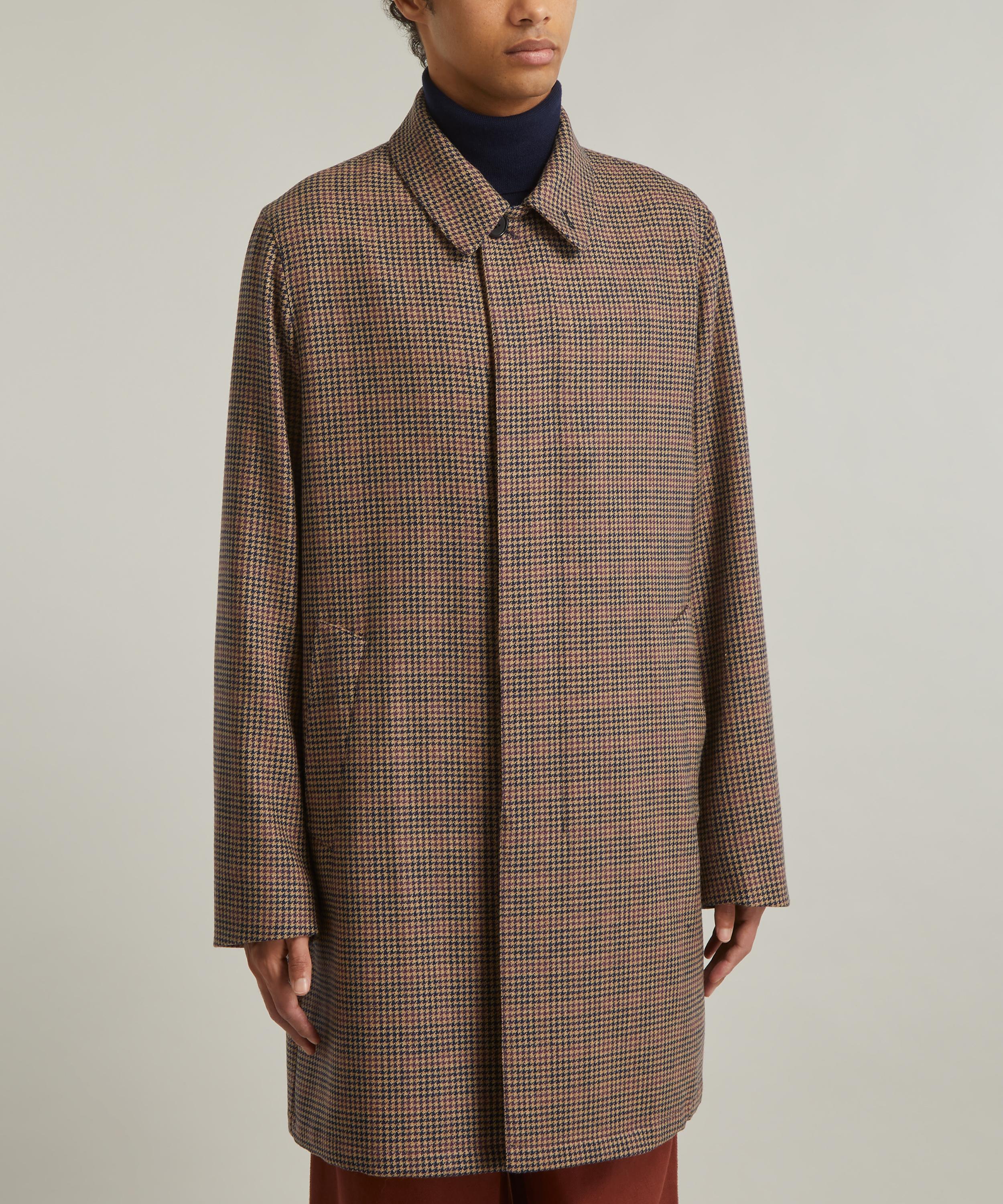 Paul Smith - Houndstooth Wool Tweed Overcoat image number 2