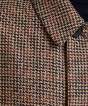 Paul Smith - Houndstooth Wool Tweed Overcoat image number 4