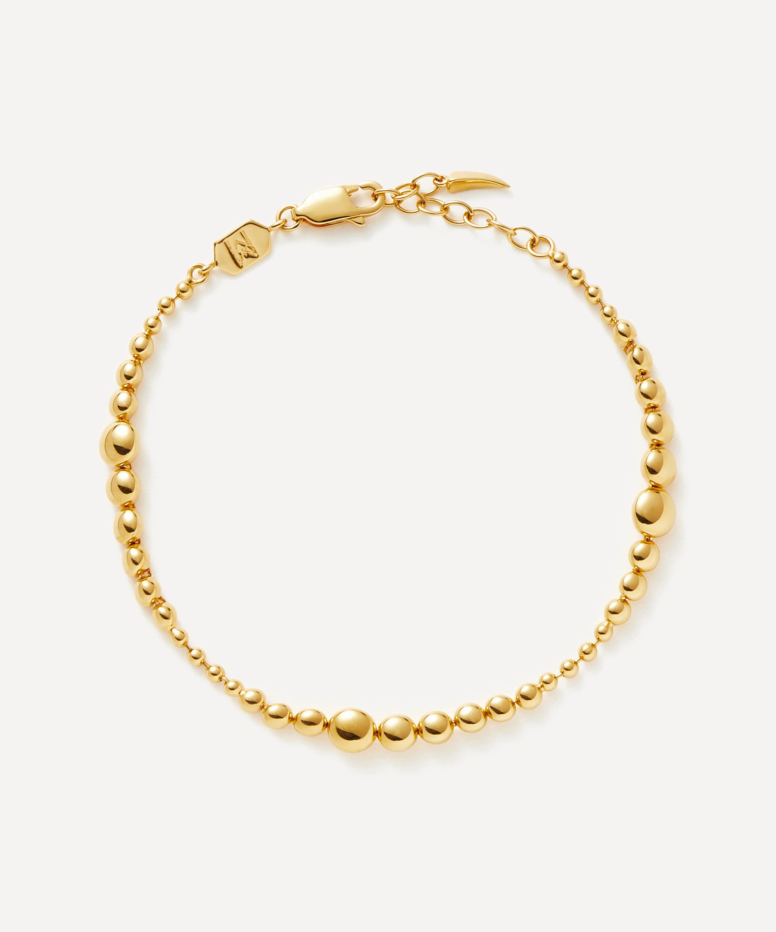 Missoma - 18ct Gold-Plated Vermeil Silver Articulated Beaded Bracelet image number 0