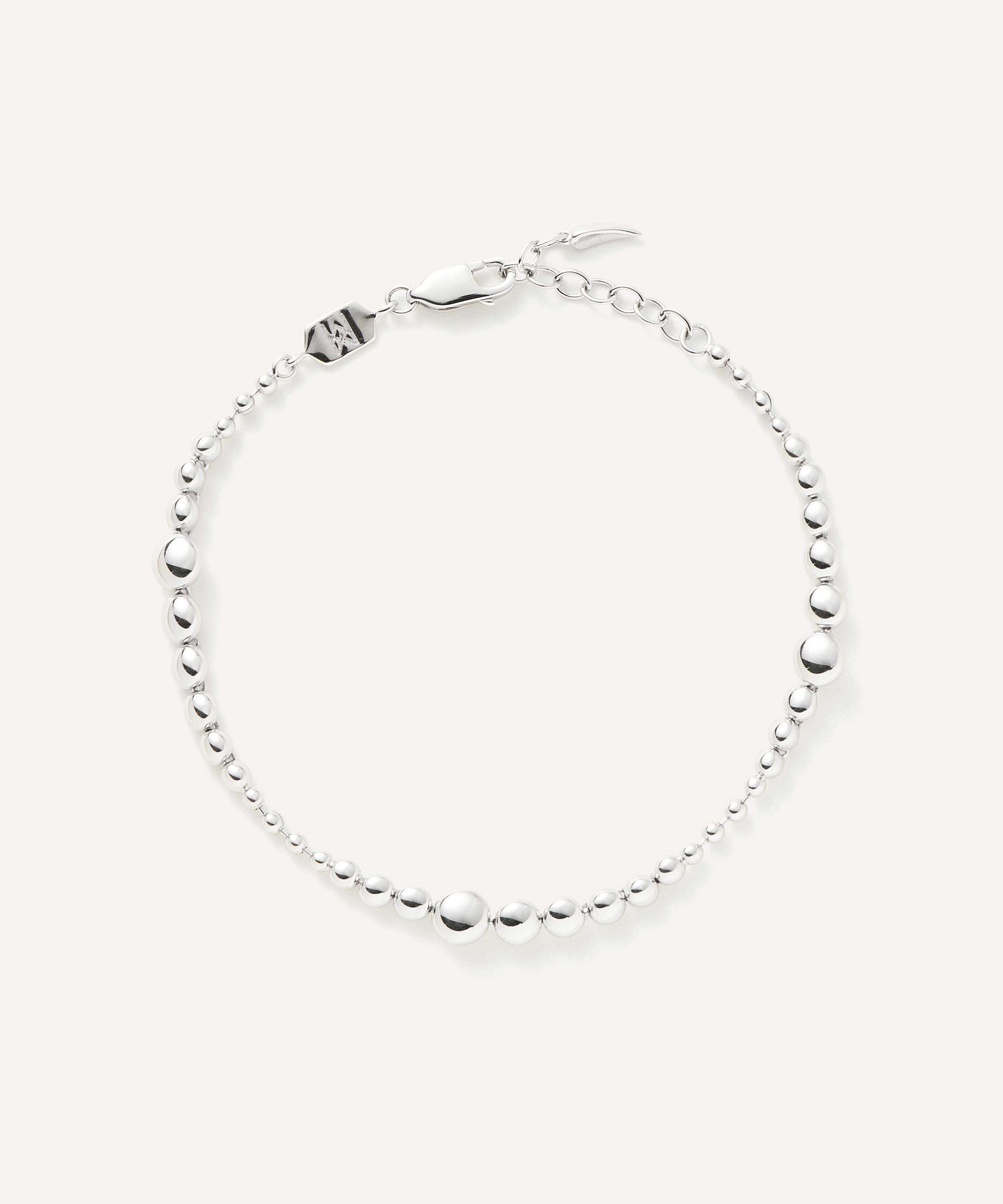 Missoma - Sterling Silver Articulated Beaded Bracelet image number 