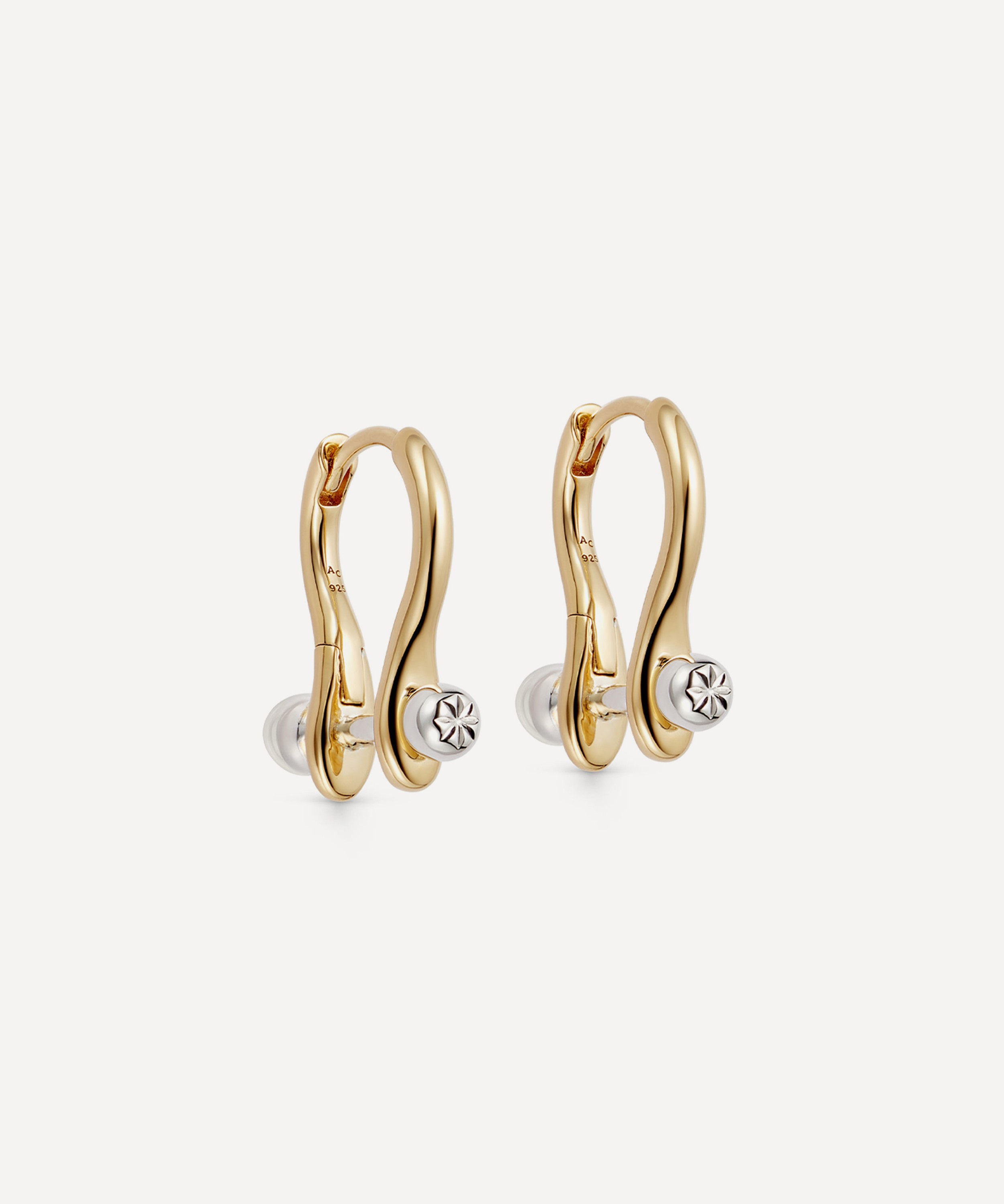 Astley Clarke - 18ct Gold-Plated Vermeil Silver Aurora Hoop Earrings