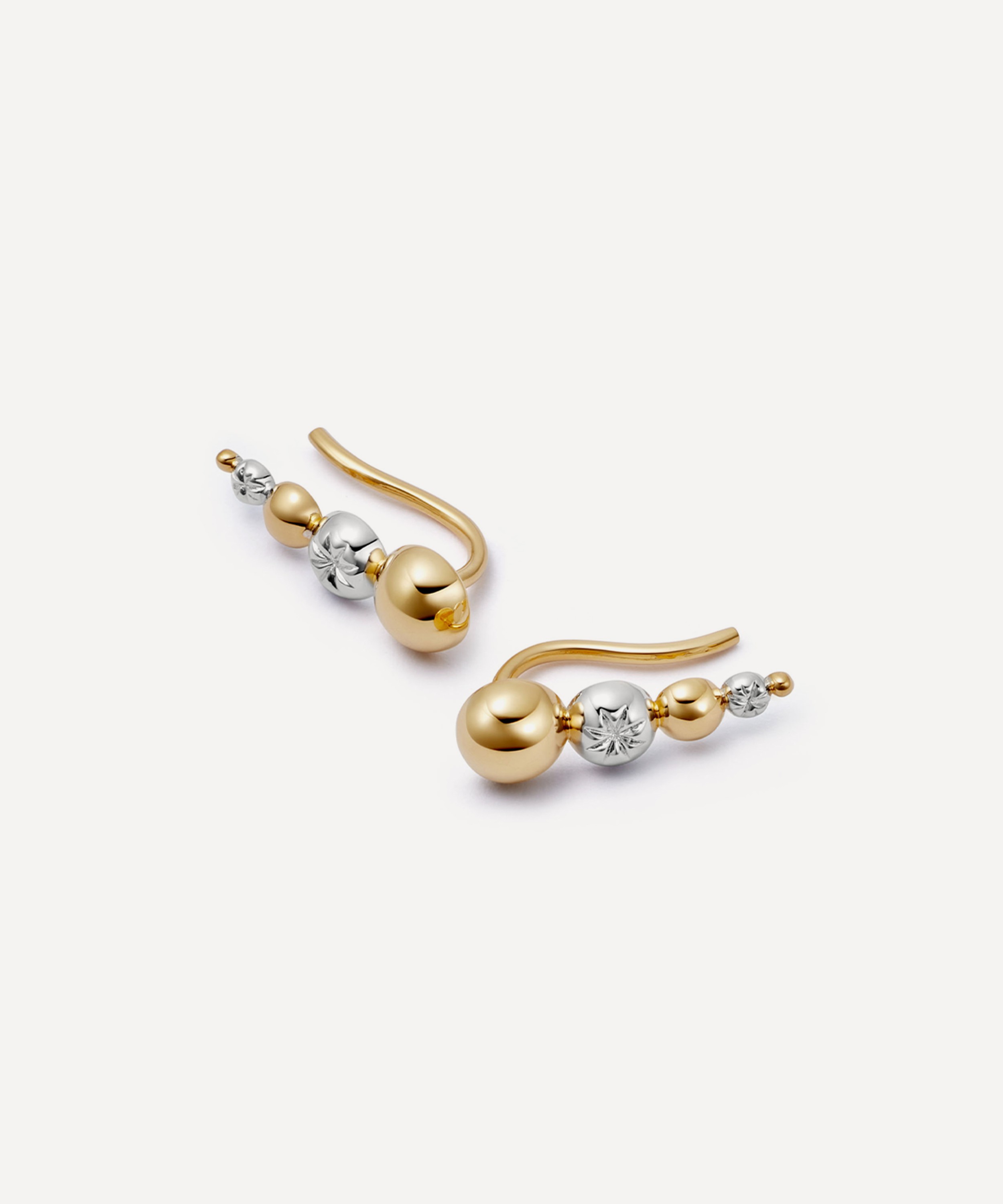 Astley Clarke - 18ct Gold-Plated Vermeil Silver Aurora Crawler Earrings