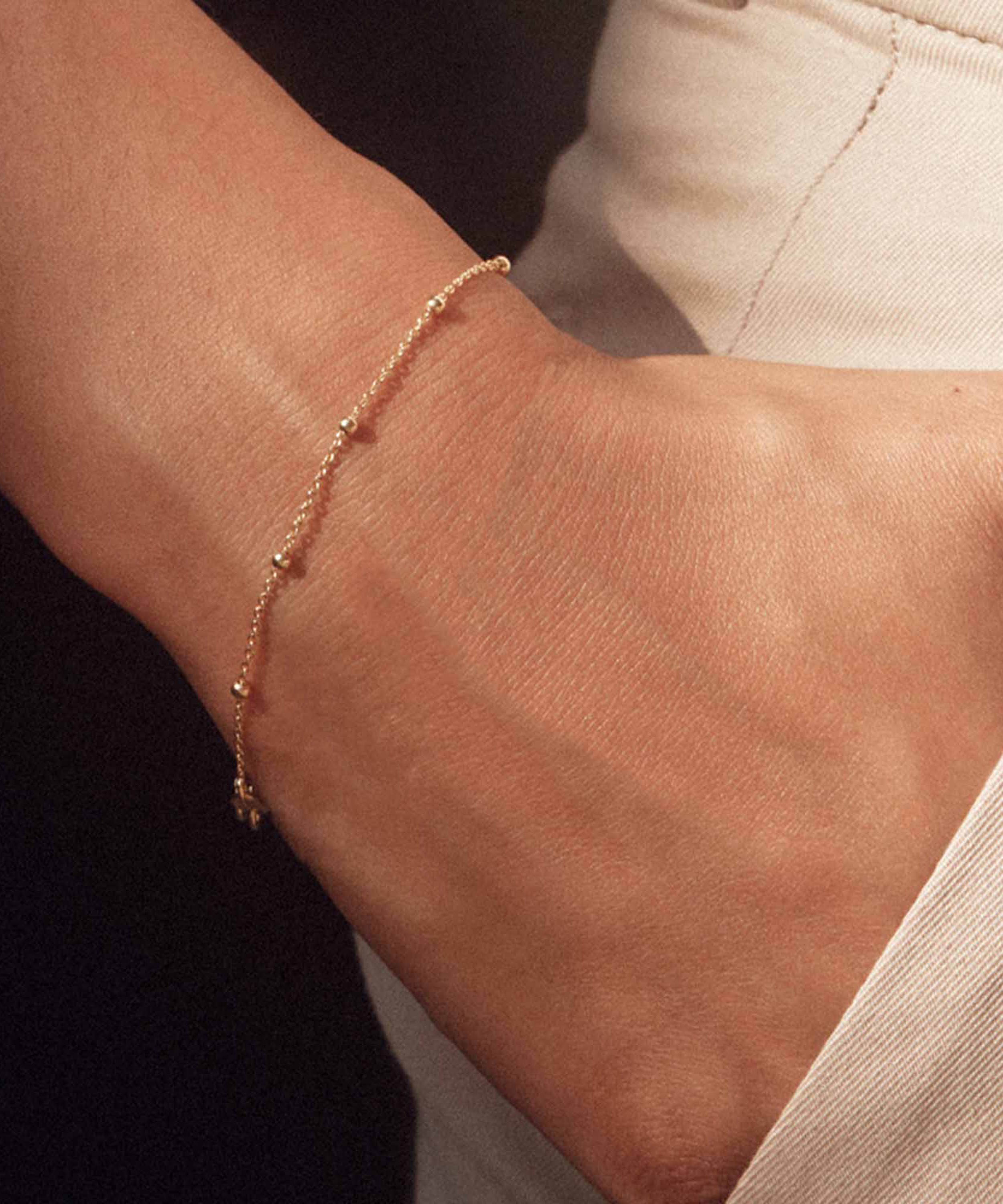Astley Clarke - 18ct Gold-Plated Aurora Station Bracelet image number 1
