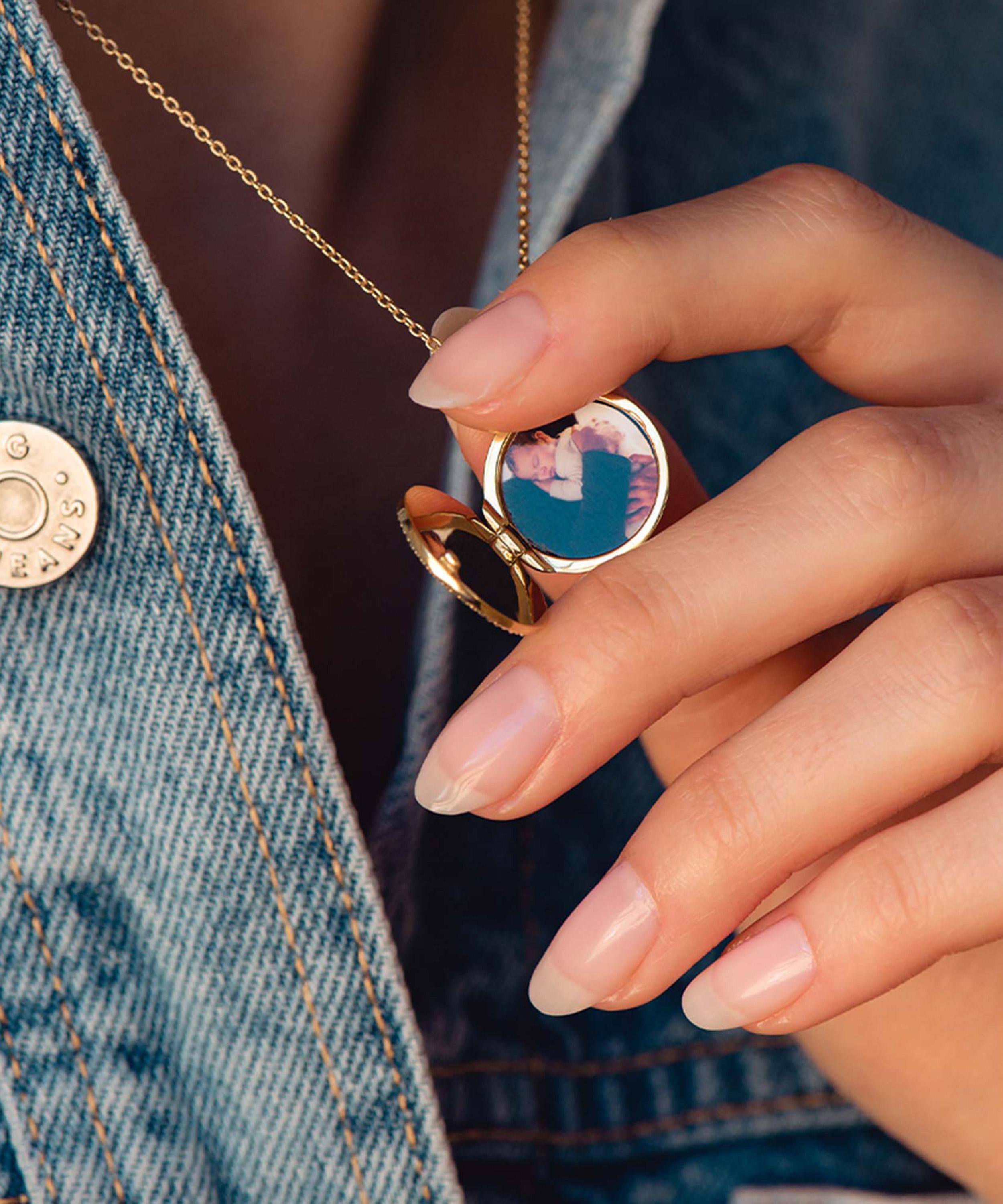 Astley Clarke - 18ct Gold-Plated Vermeil Silver Celestial Compass Locket Necklace image number 1