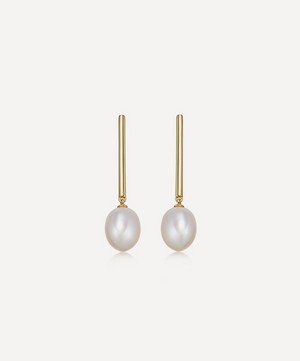 Astley Clarke - 18ct Gold-Plated Vermeil Silver Celestial Pearl Drop Earrings image number 0