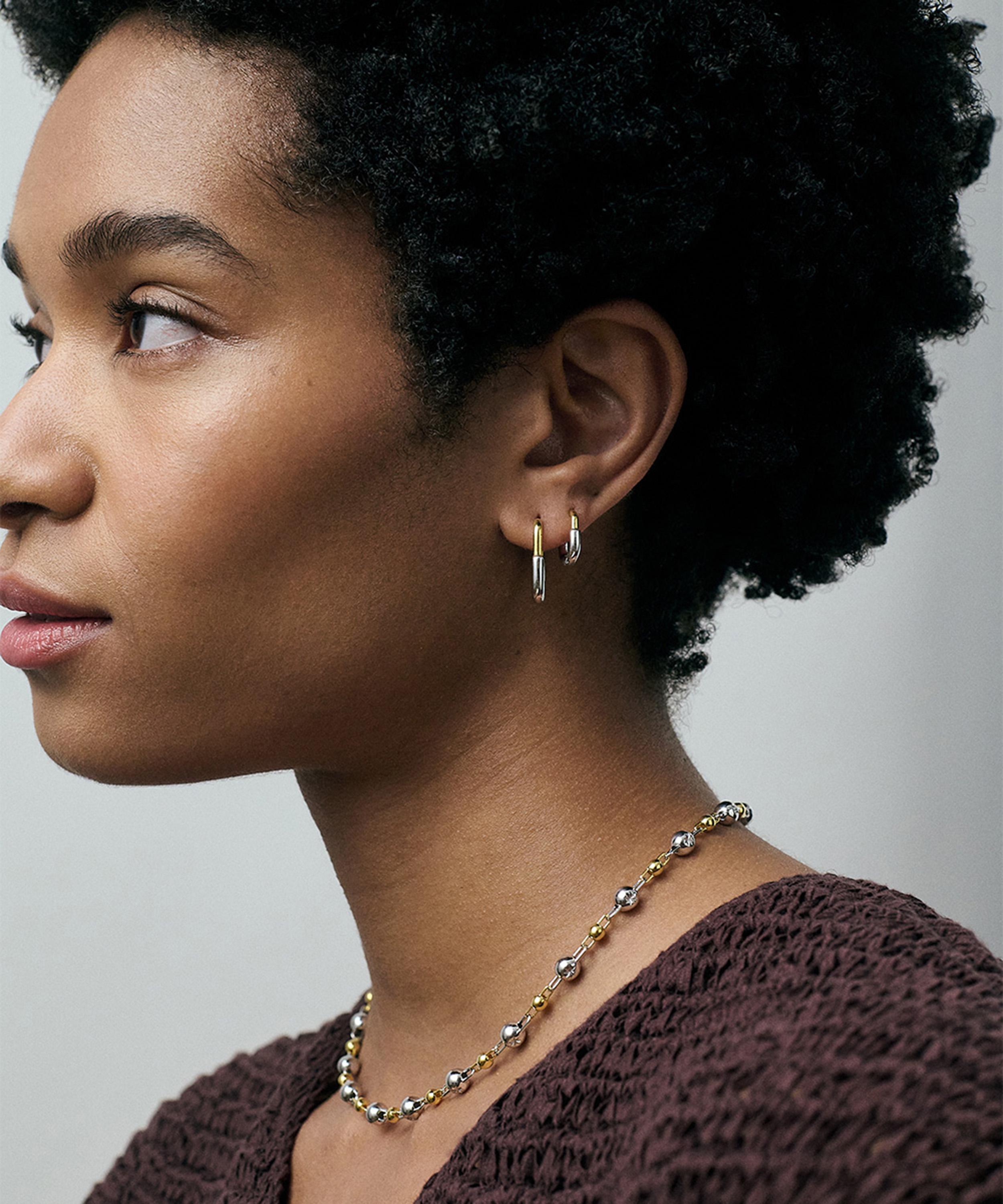 Astley Clarke - 18ct Gold-Plated Vermeil Silver Celestial U-Shape Hoop Earrings image number 2