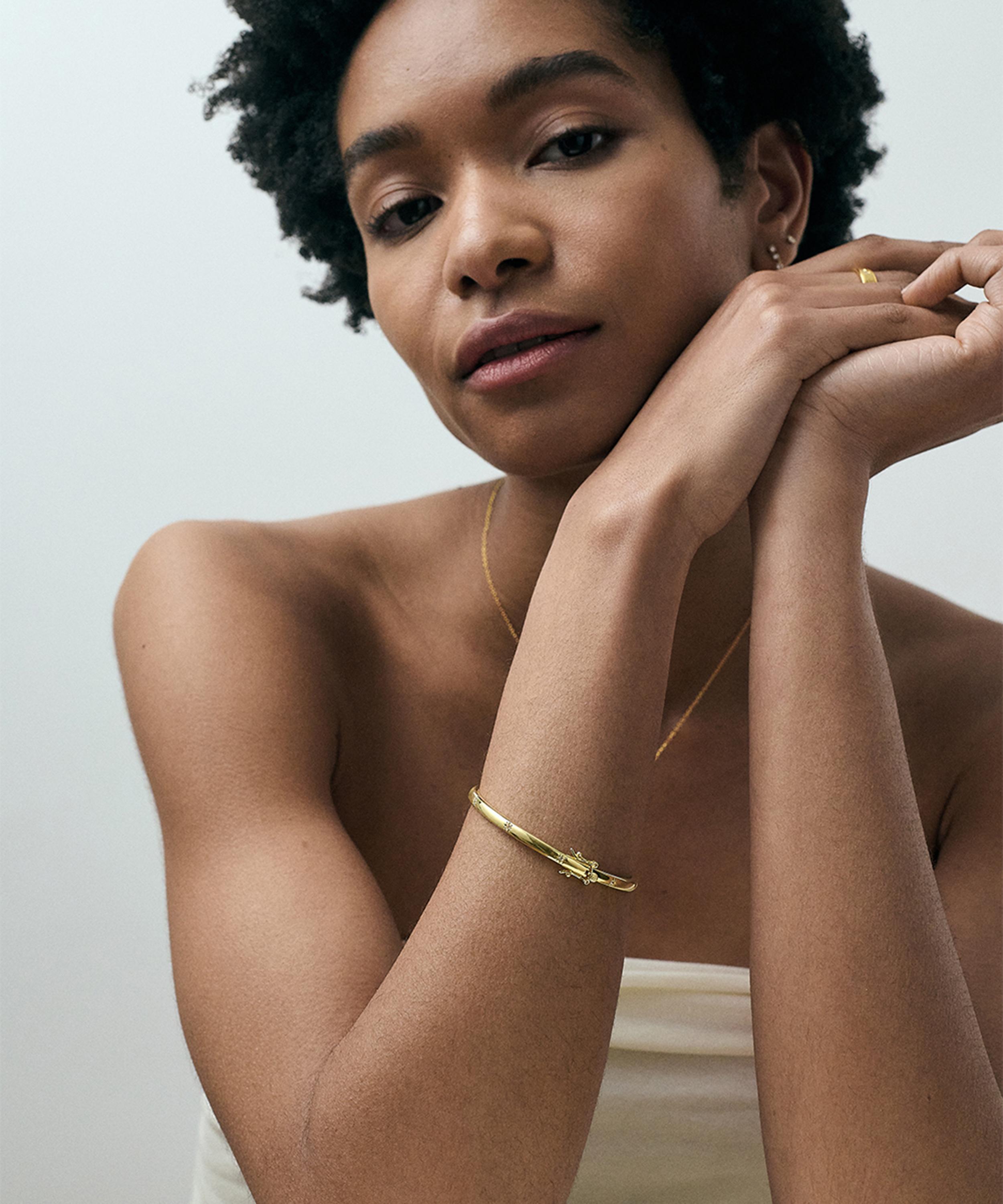 Astley Clarke - 18ct Gold-Plated Vermeil Silver Celestial Orion Bangle Bracelet image number 2