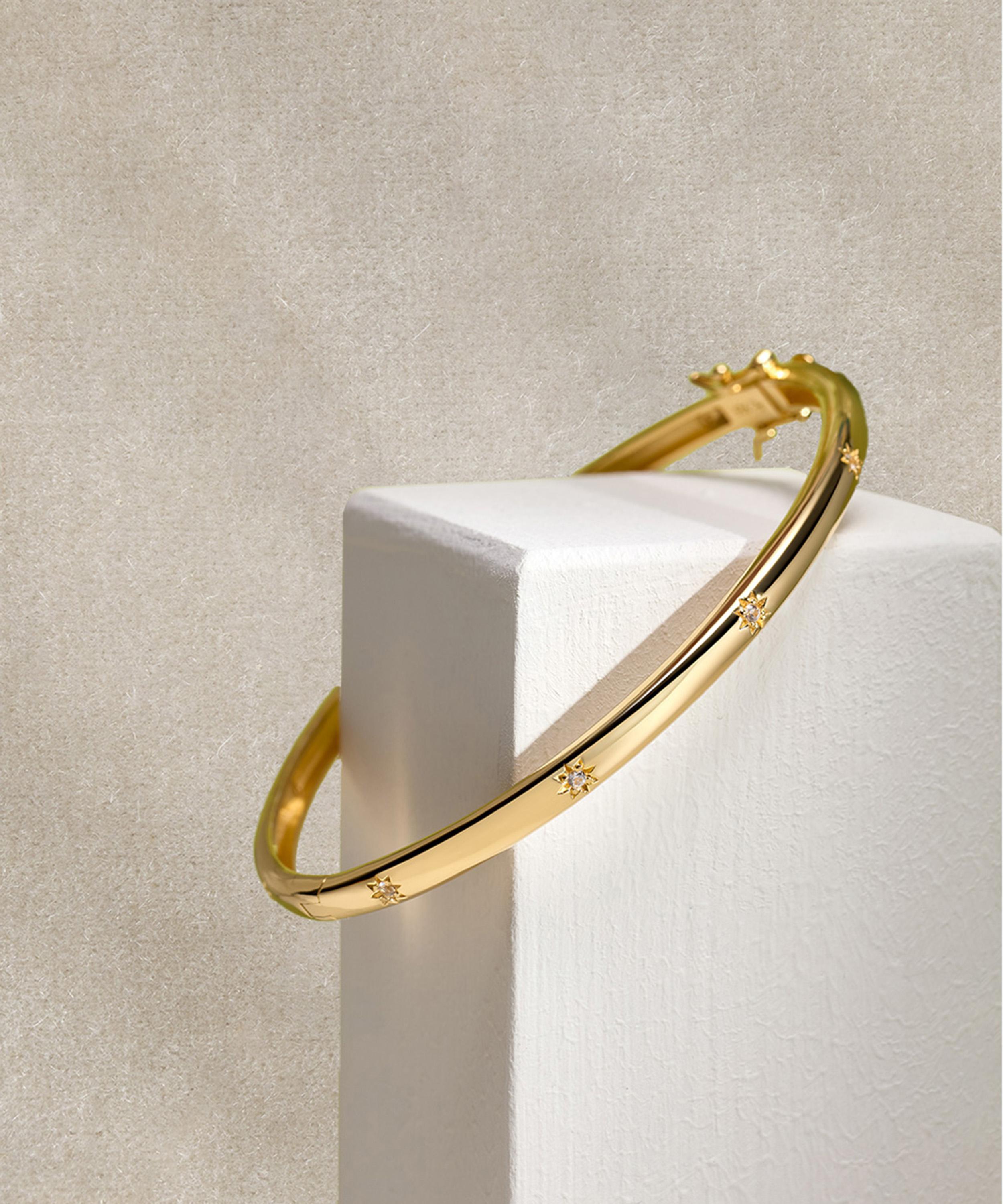 Astley Clarke - 18ct Gold-Plated Vermeil Silver Celestial Orion Bangle Bracelet image number 3