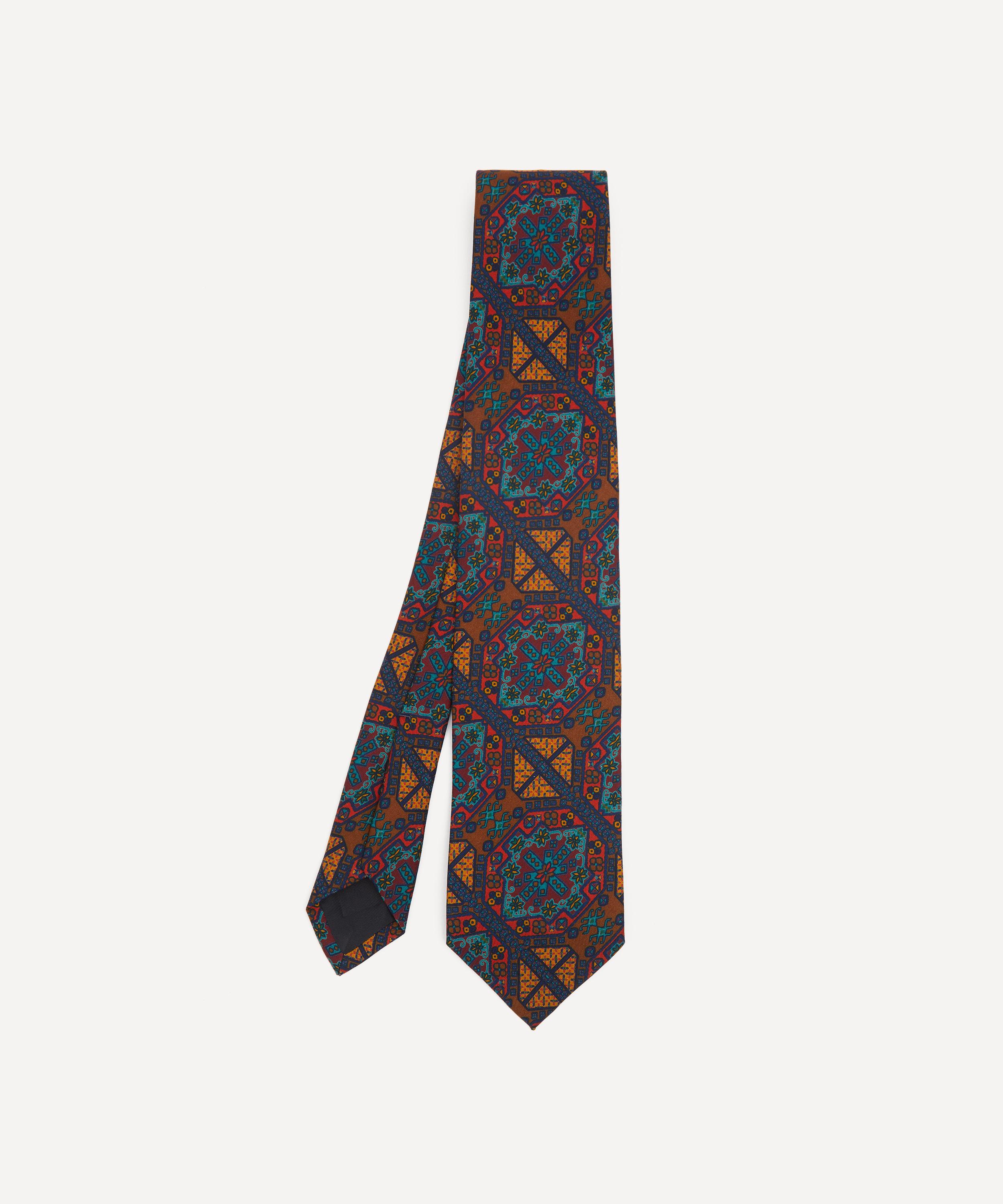 Drakes - Stained Glass Silk Tie image number 0
