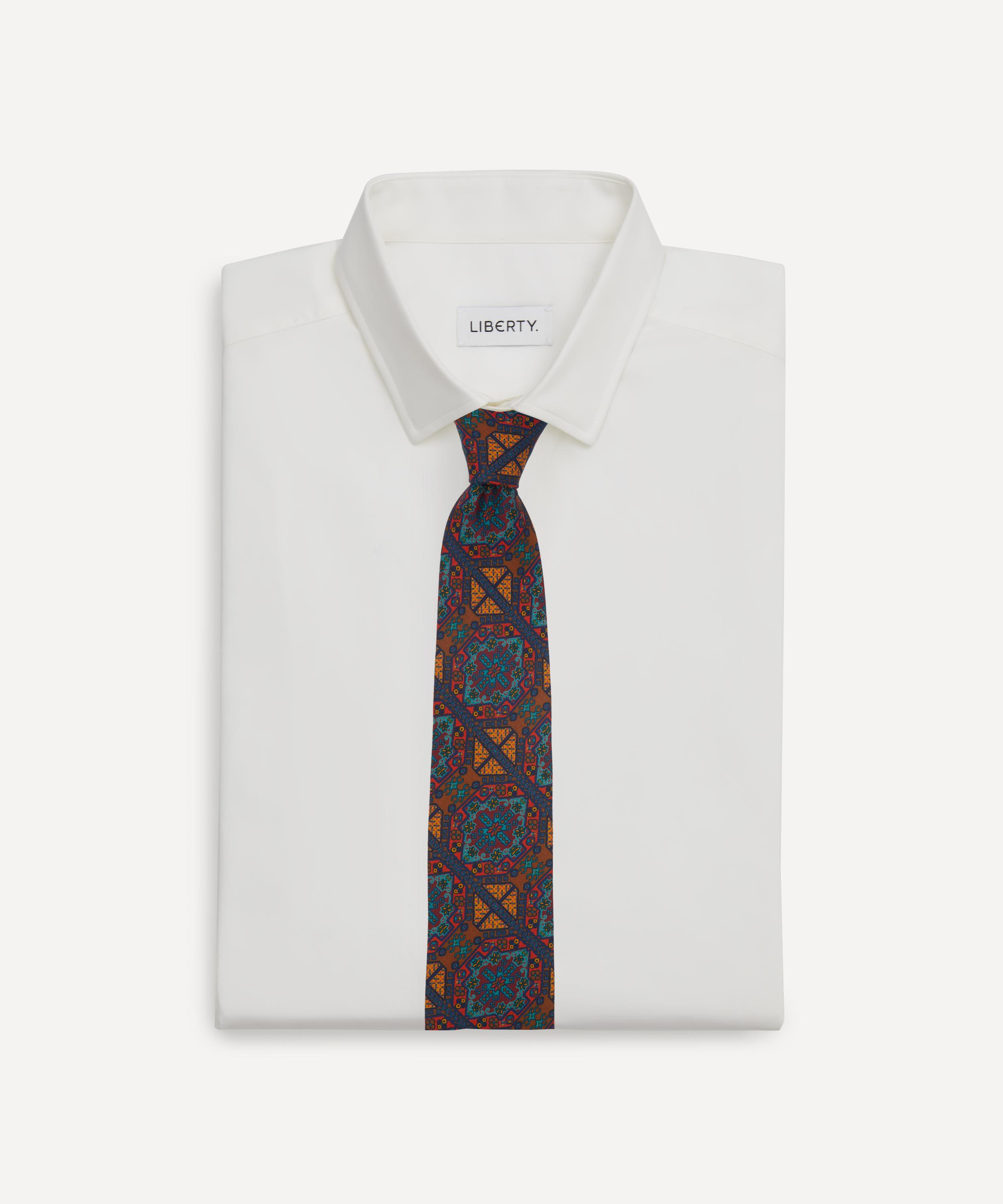 Drakes - Stained Glass Silk Tie image number 1