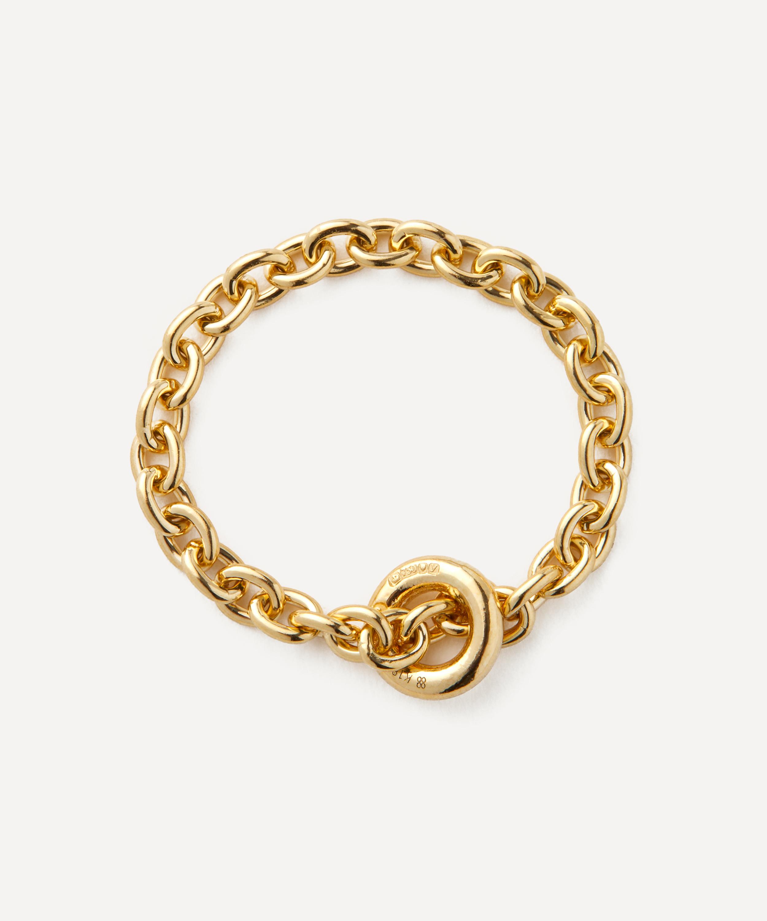 Hirotaka - 18ct Gold All About Basics Chain Ring image number 1