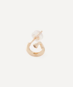 Hirotaka - 10ct Gold Drosera Diamond Hoop Earring Left image number 1