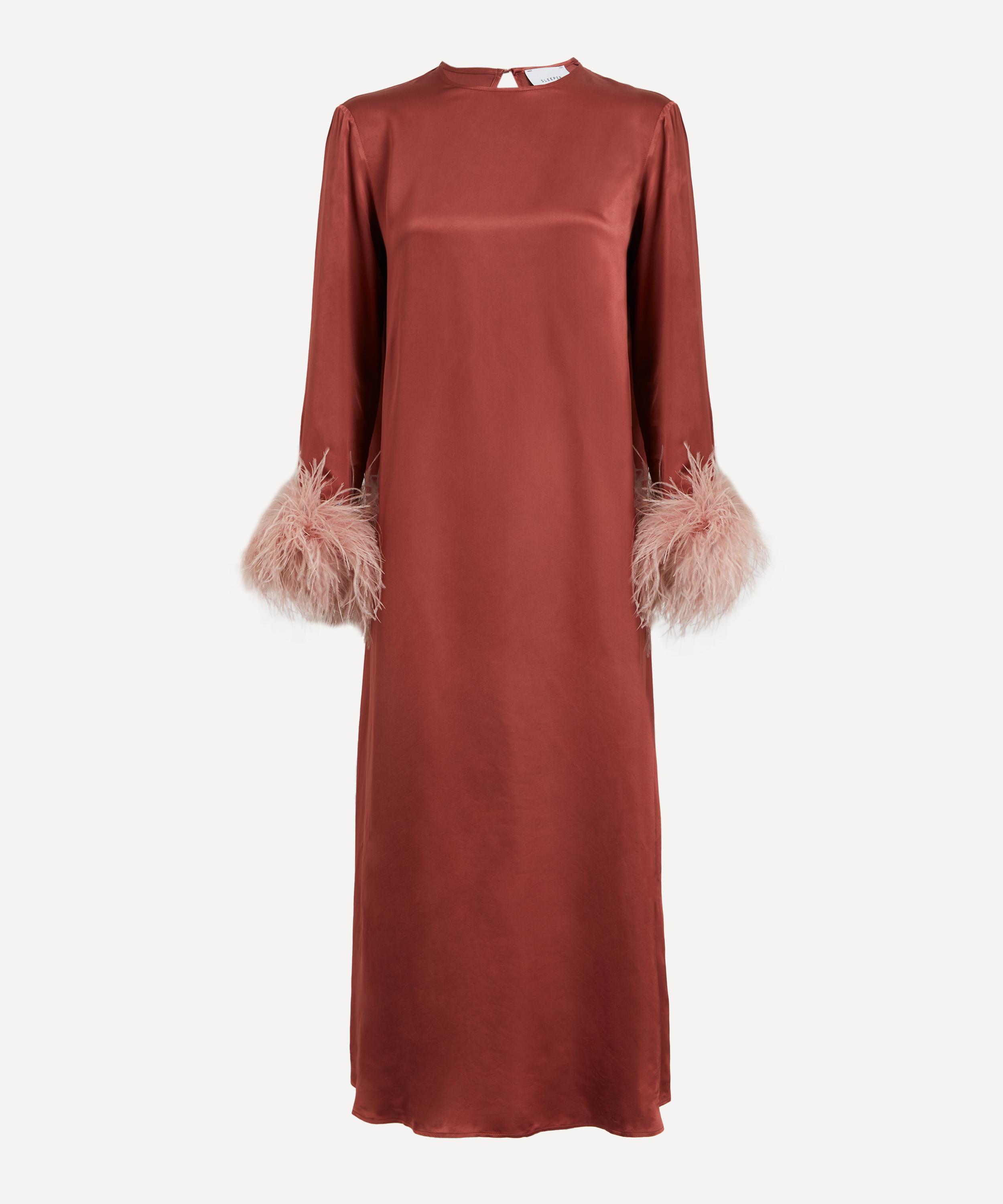 Sleeper - Suzi Feathered Maxi-Dress