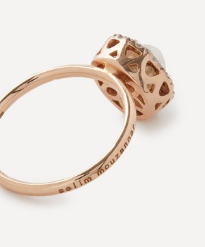 Selim Mouzannar - 18ct Rose Gold Beirut Pearl and Diamond Ring image number 1