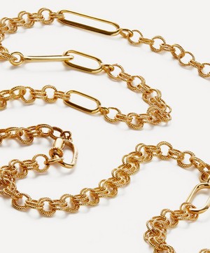 Selim Mouzannar - 18ct Gold Kastak Double Chain Necklace image number 1