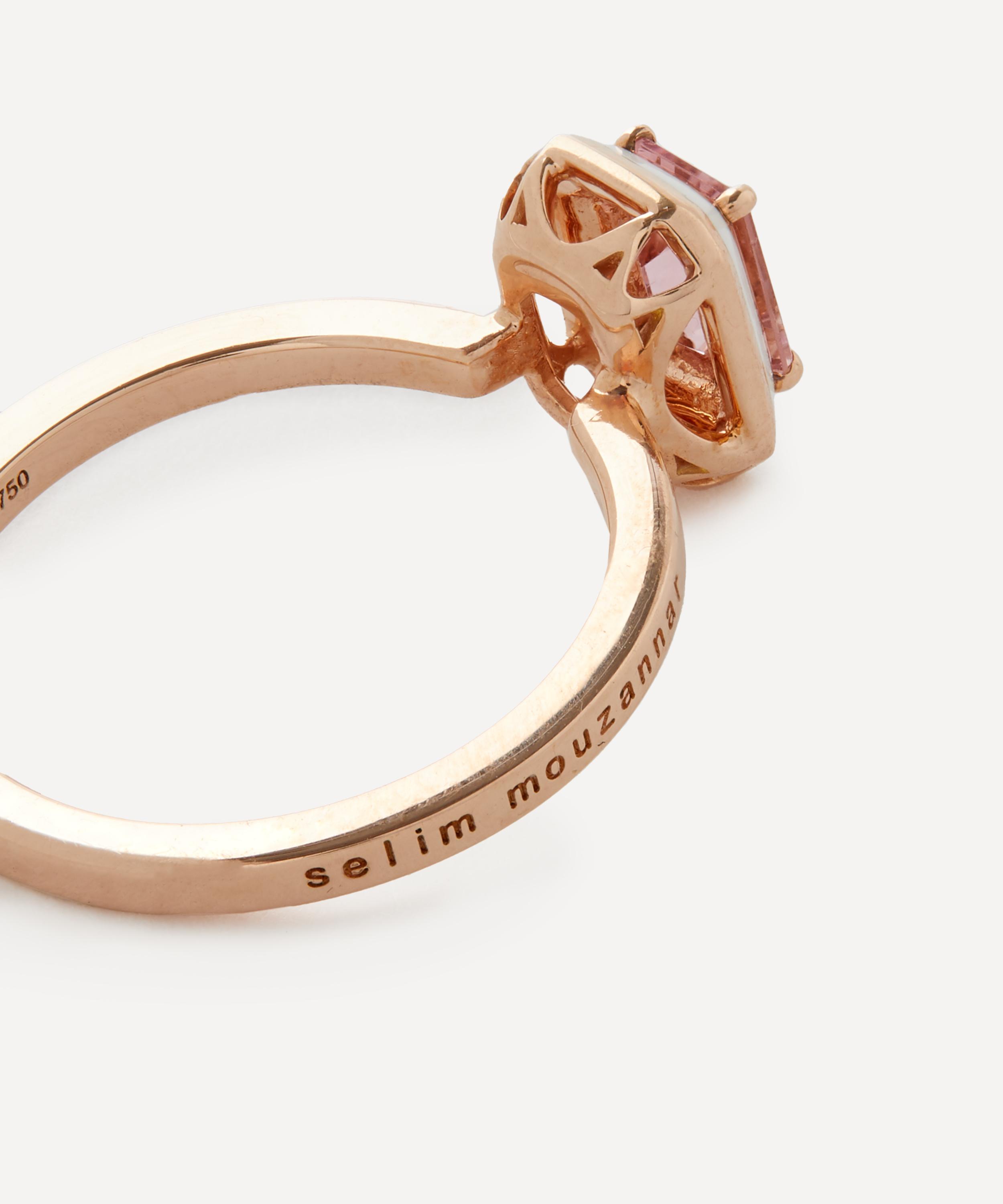 Selim Mouzannar - 18ct Rose Gold Mina Tourmaline Ring image number 1
