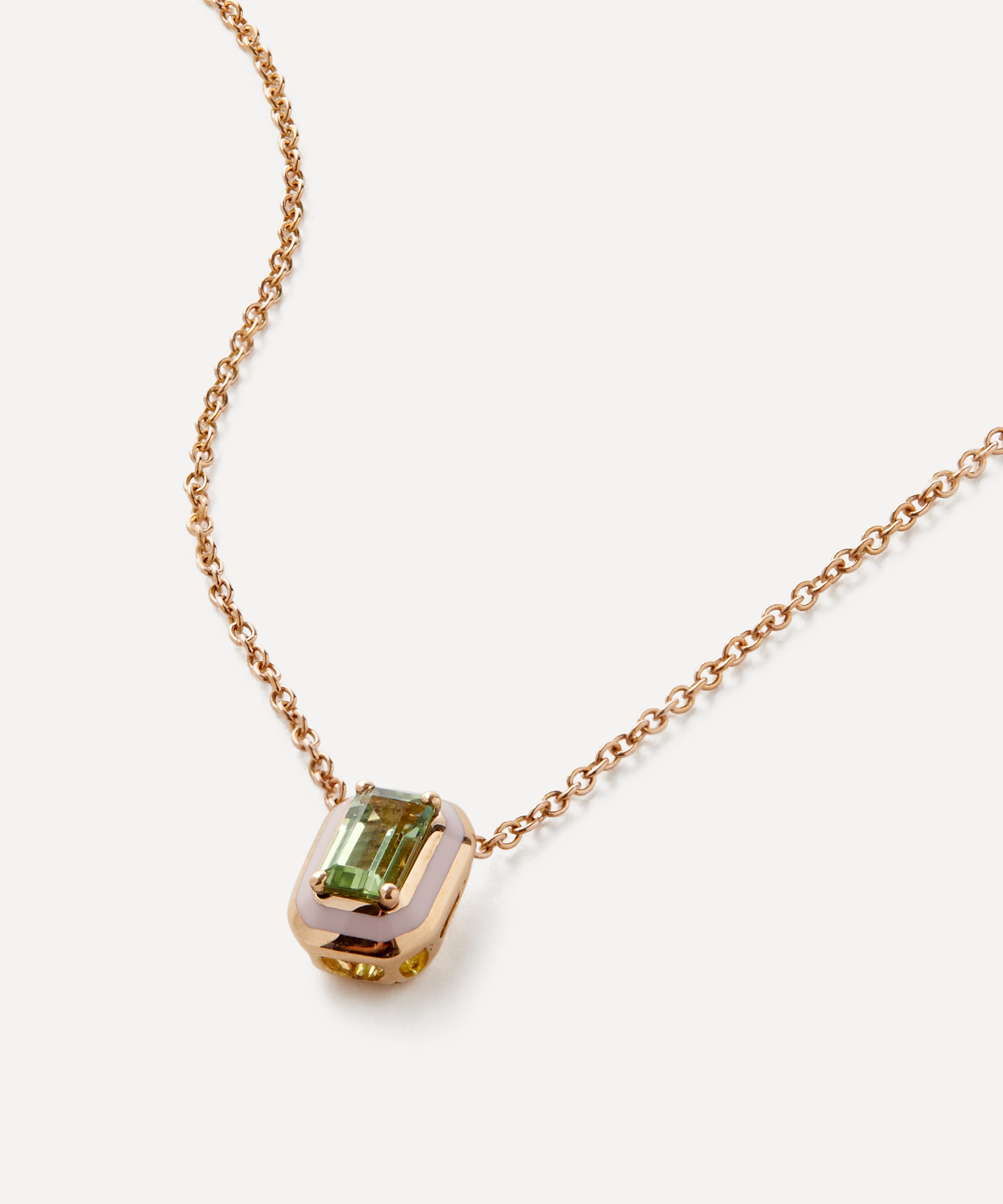 Selim Mouzannar - 18ct Rose Gold Mina Tourmaline Pendant Necklace image number 0