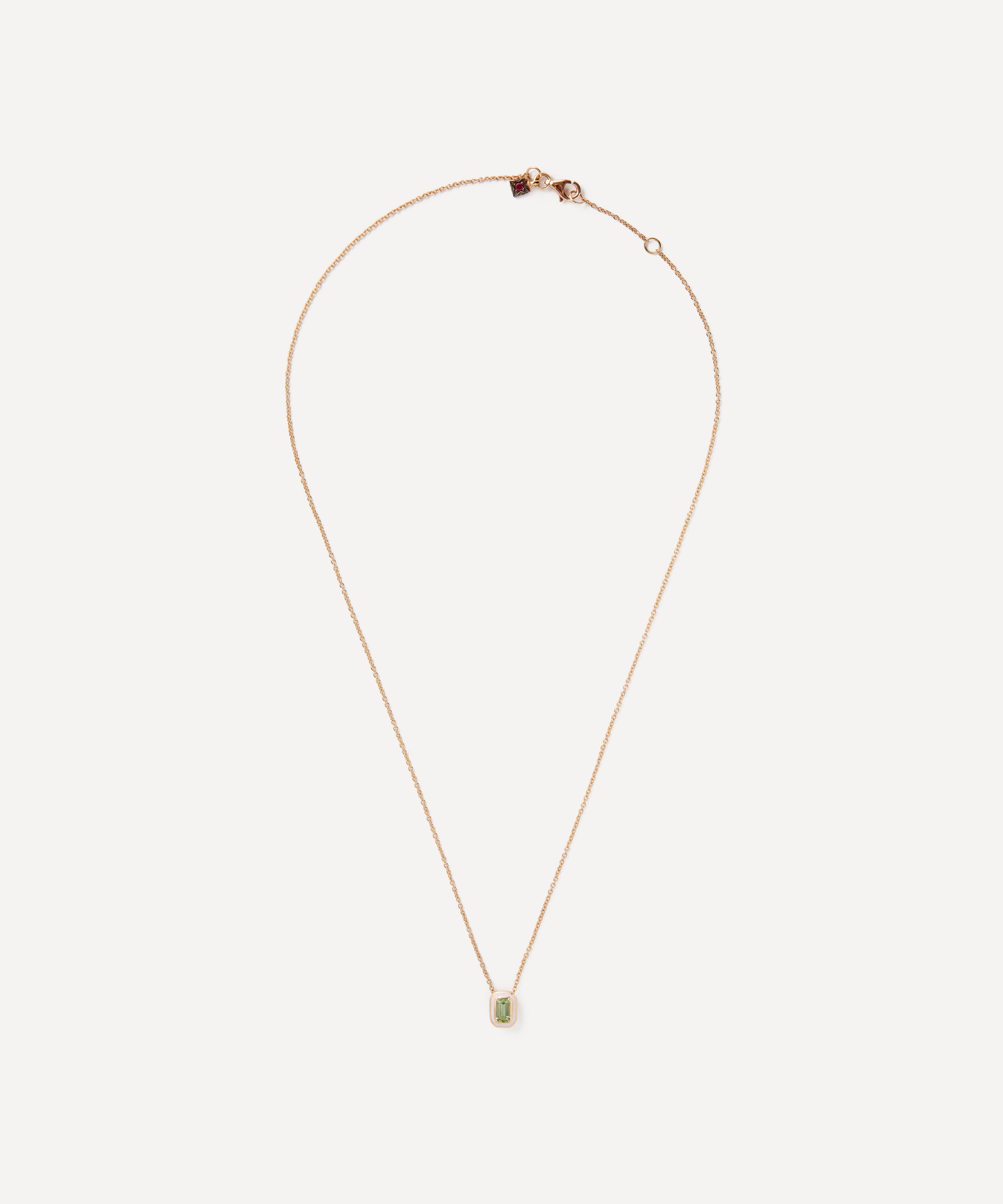 Selim Mouzannar - 18ct Rose Gold Mina Tourmaline Pendant Necklace image number 1