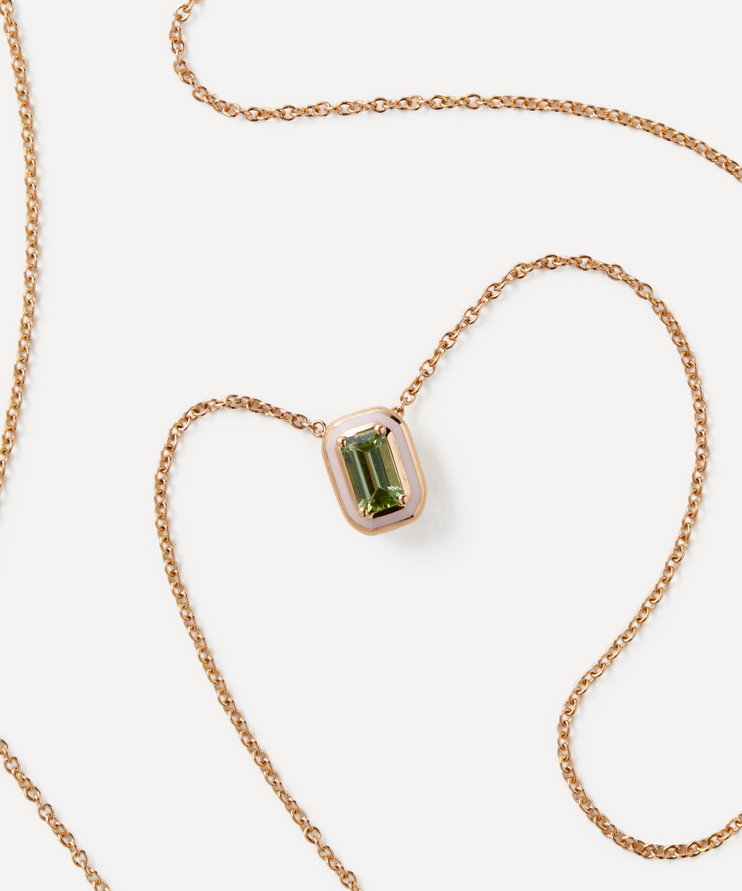 Selim Mouzannar - 18ct Rose Gold Mina Tourmaline Pendant Necklace image number 2