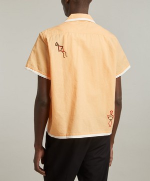 Bode - Beaded Blackjack Short Sleeve Shirt image number 3