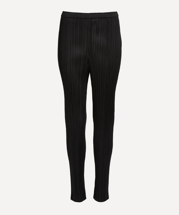 Pleats Please Issey Miyake - Pleated Cropped Trousers image number null