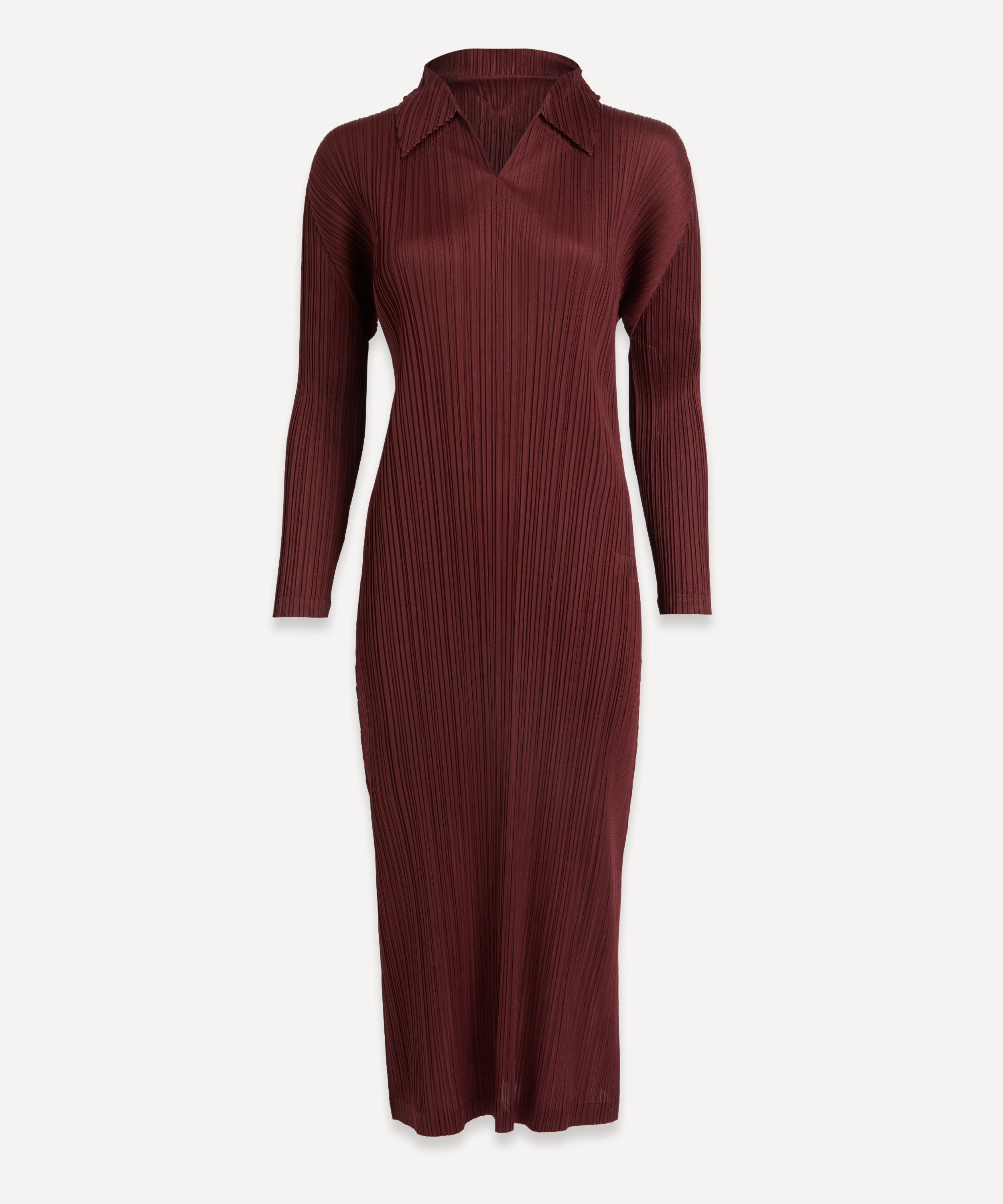 Pleats Please Issey Miyake - MONTHLY COLOURS OCTOBER Long-Sleeve Dress image number 