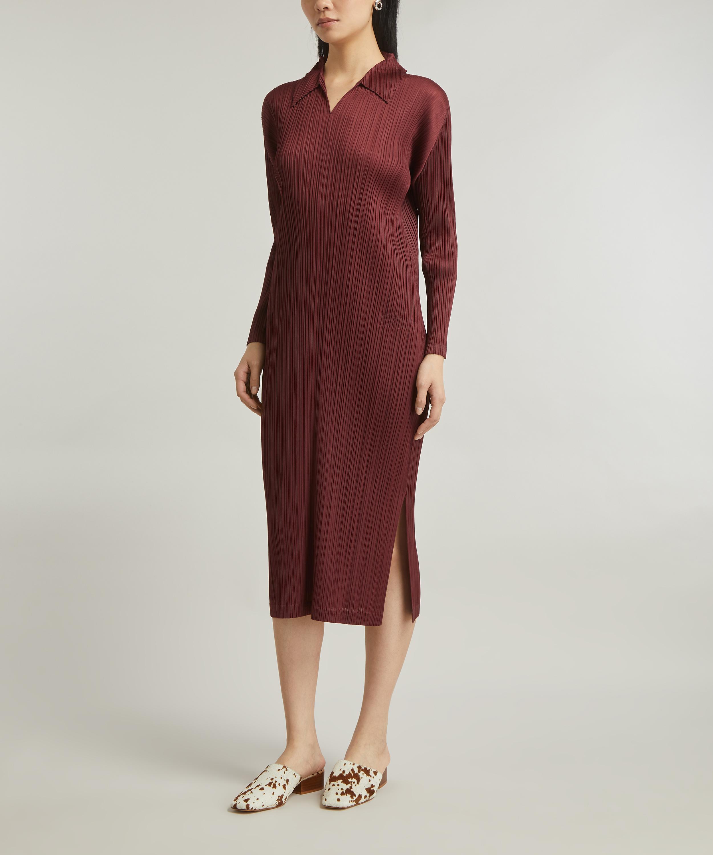 Pleats Please Issey Miyake - MONTHLY COLOURS OCTOBER Long-Sleeve Dress image number 