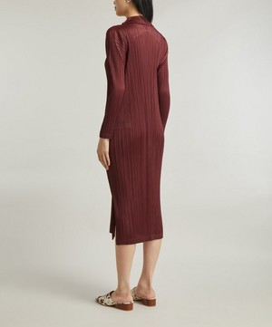 Pleats Please Issey Miyake - MONTHLY COLOURS OCTOBER Long-Sleeve Dress image number 3