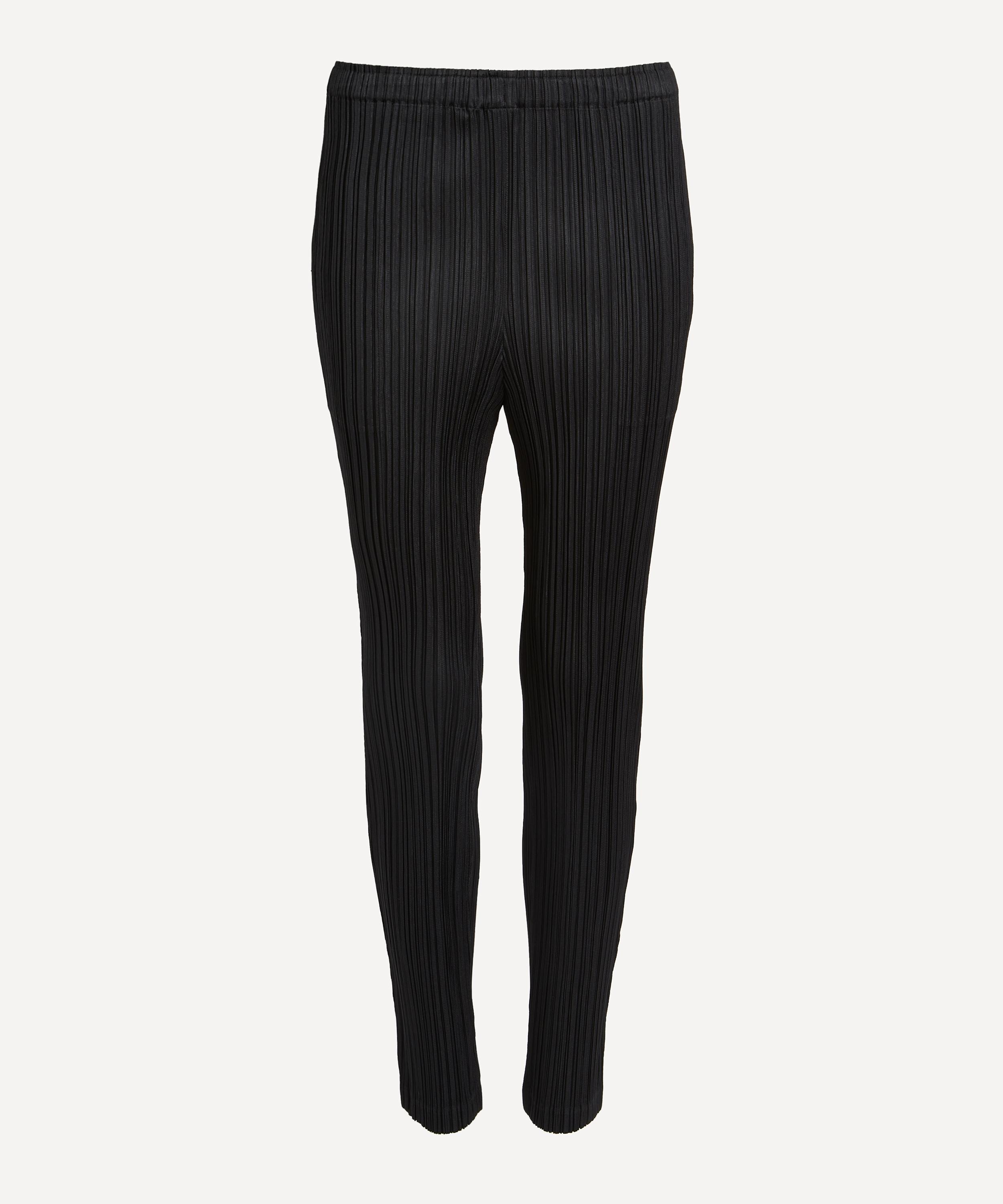 Slim hot sale pleated pants