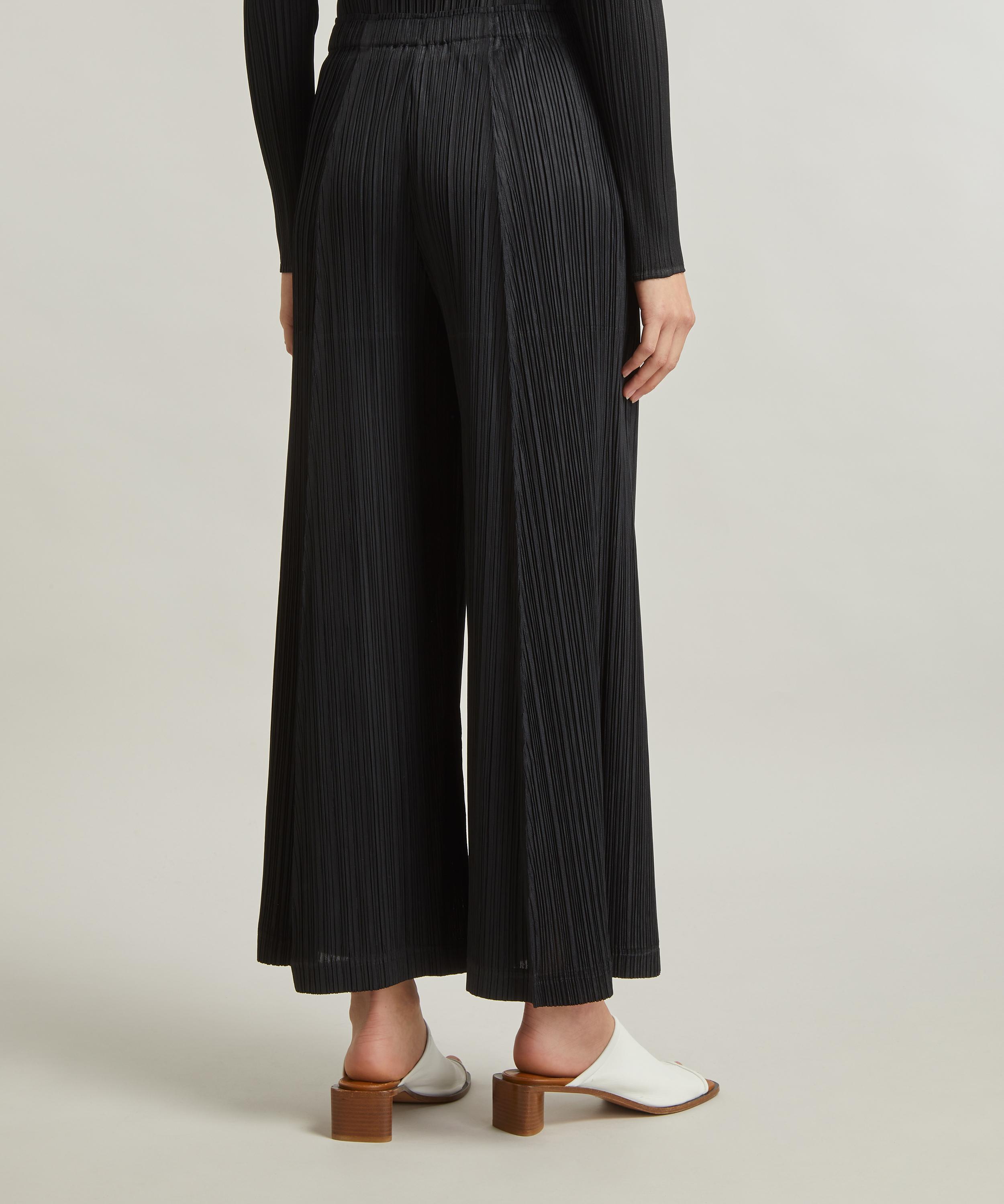 Pleats Please Issey Miyake - THICKER Flared Pleated Trousers 2 image number 3