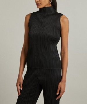 Pleats Please Issey Miyake - MONTHLY COLOURS NOVEMBER Pleated Sleeveless Top image number 2