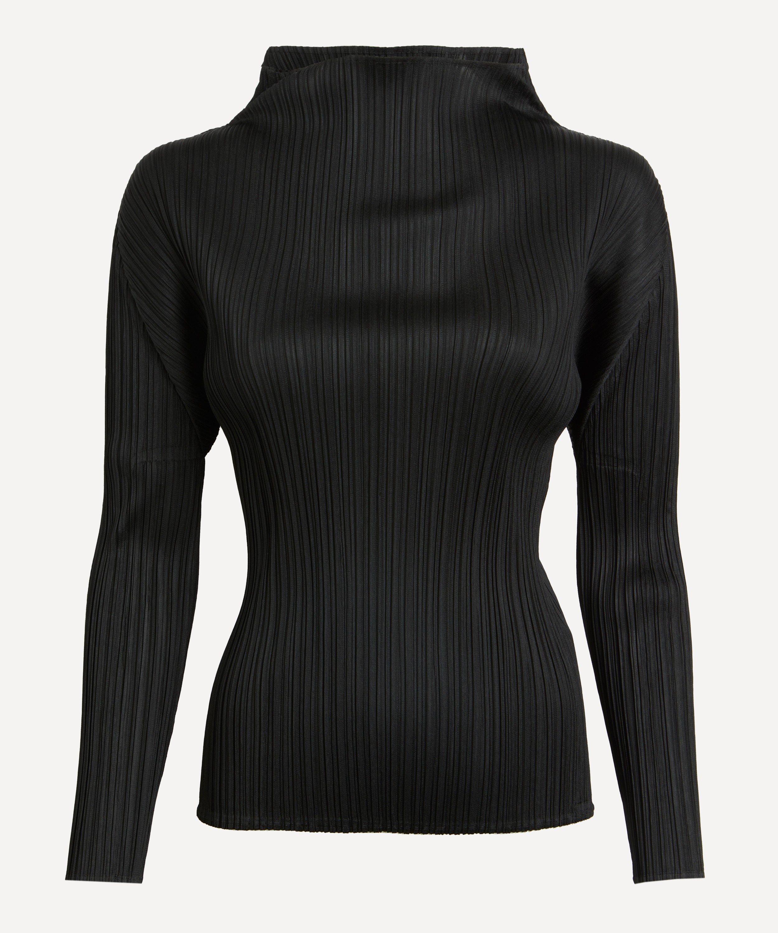 Pleats Please Issey Miyake - MONTHLY COLOURS NOVEMBER Pleated Black Top