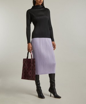 Pleats Please Issey Miyake - MONTHLY COLOURS NOVEMBER Pleated Black Top image number 1