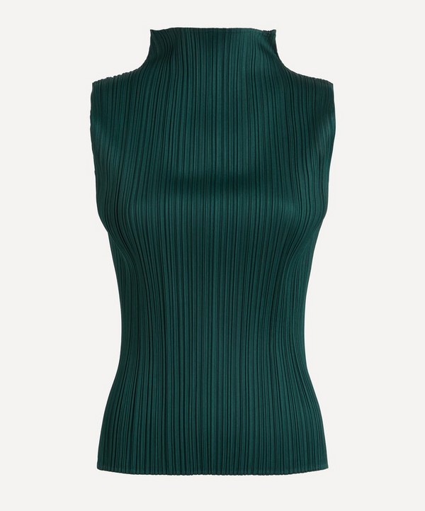 Pleats Please Issey Miyake - MONTHLY COLOURS OCTOBER Pleated High-Neck Top image number null