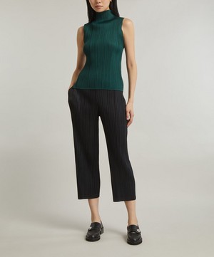Pleats Please Issey Miyake - MONTHLY COLOURS OCTOBER Pleated High-Neck Top image number 1