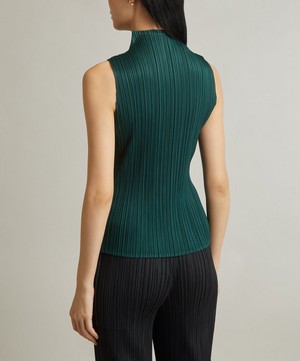 Pleats Please Issey Miyake - MONTHLY COLOURS OCTOBER Pleated High-Neck Top image number 3