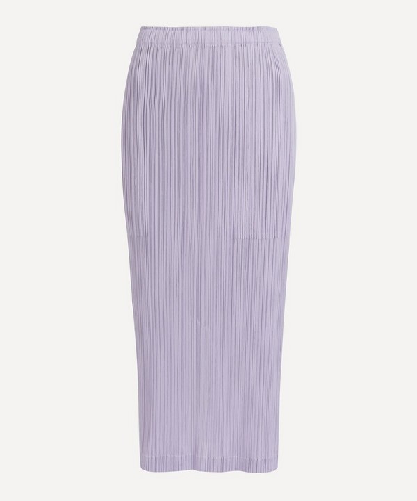 Pleats Please Issey Miyake - MONTHLY COLOURS OCTOBER Pleated Midi Skirt