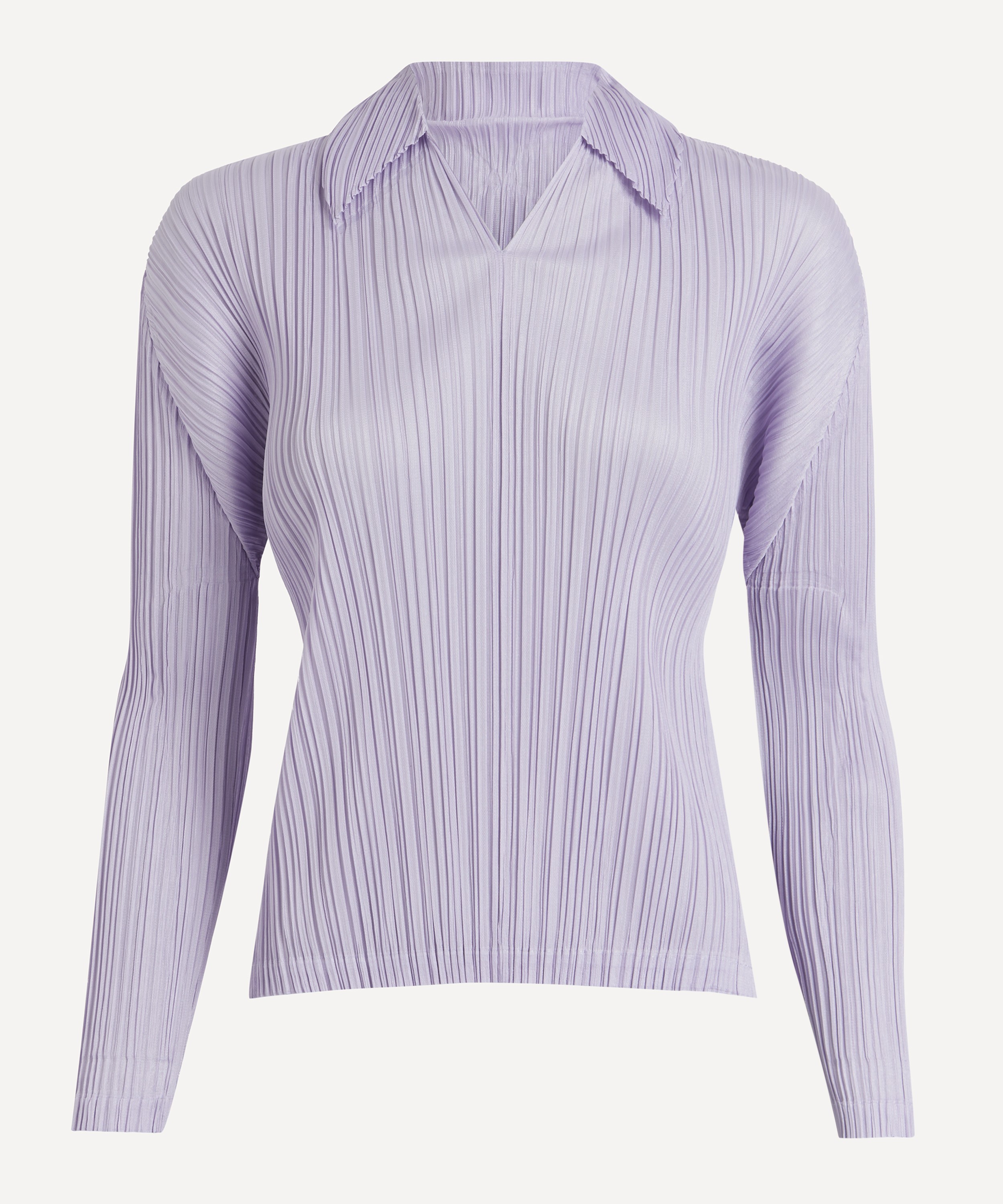 Pleats Please Issey Miyake - MONTHLY COLOURS OCTOBER Pleated Long-Sleeve Top image number 0