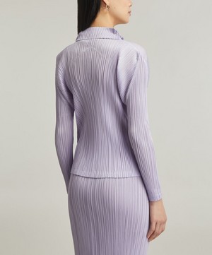 Pleats Please Issey Miyake - MONTHLY COLOURS OCTOBER Pleated Long-Sleeve Top image number 3