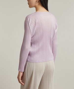Pleats Please Issey Miyake - MONTHLY COLOURS DECEMBER Pleated Round Neck Top image number 3