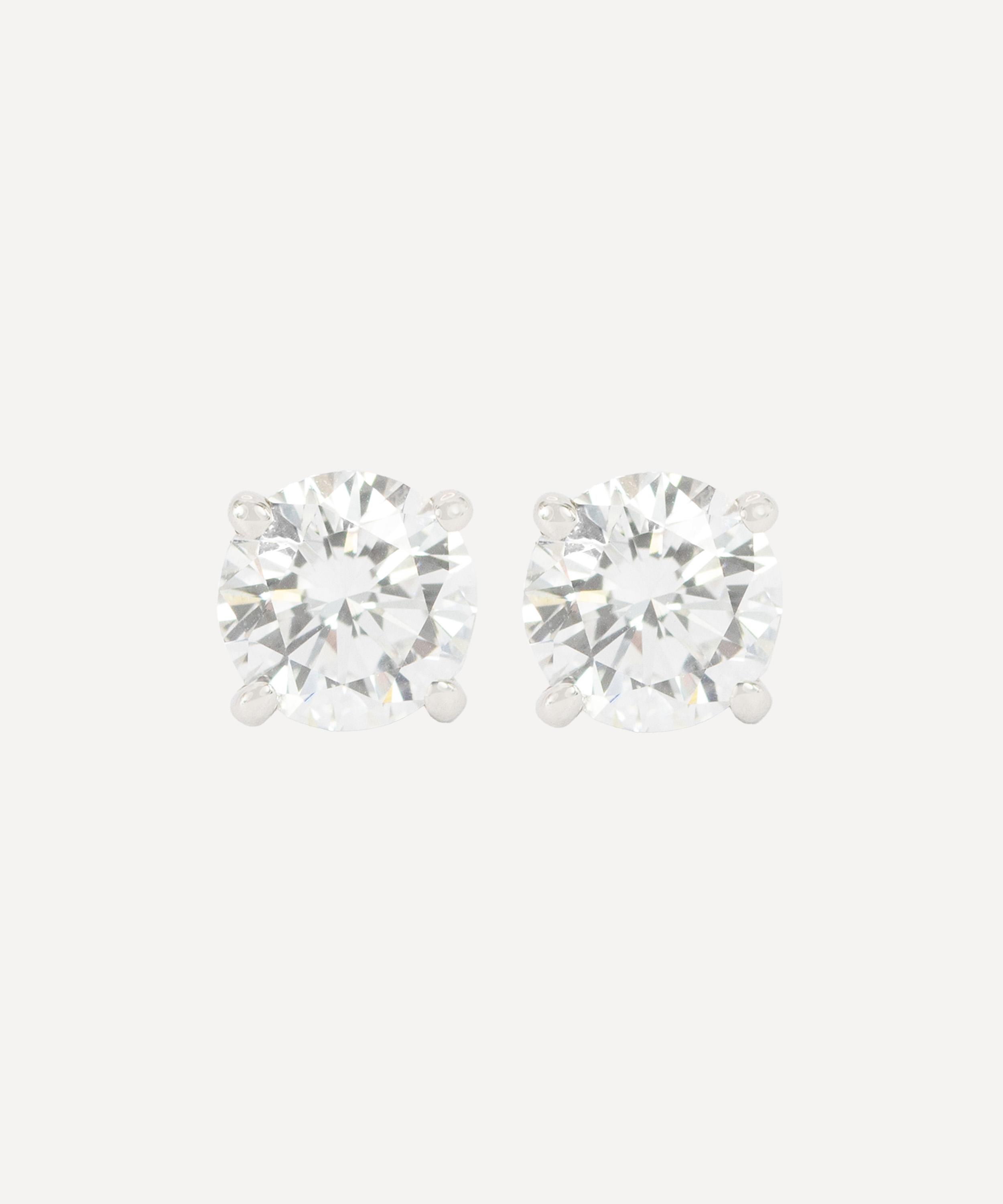 Kojis - 18ct White Gold Classic Diamond Stud Earrings