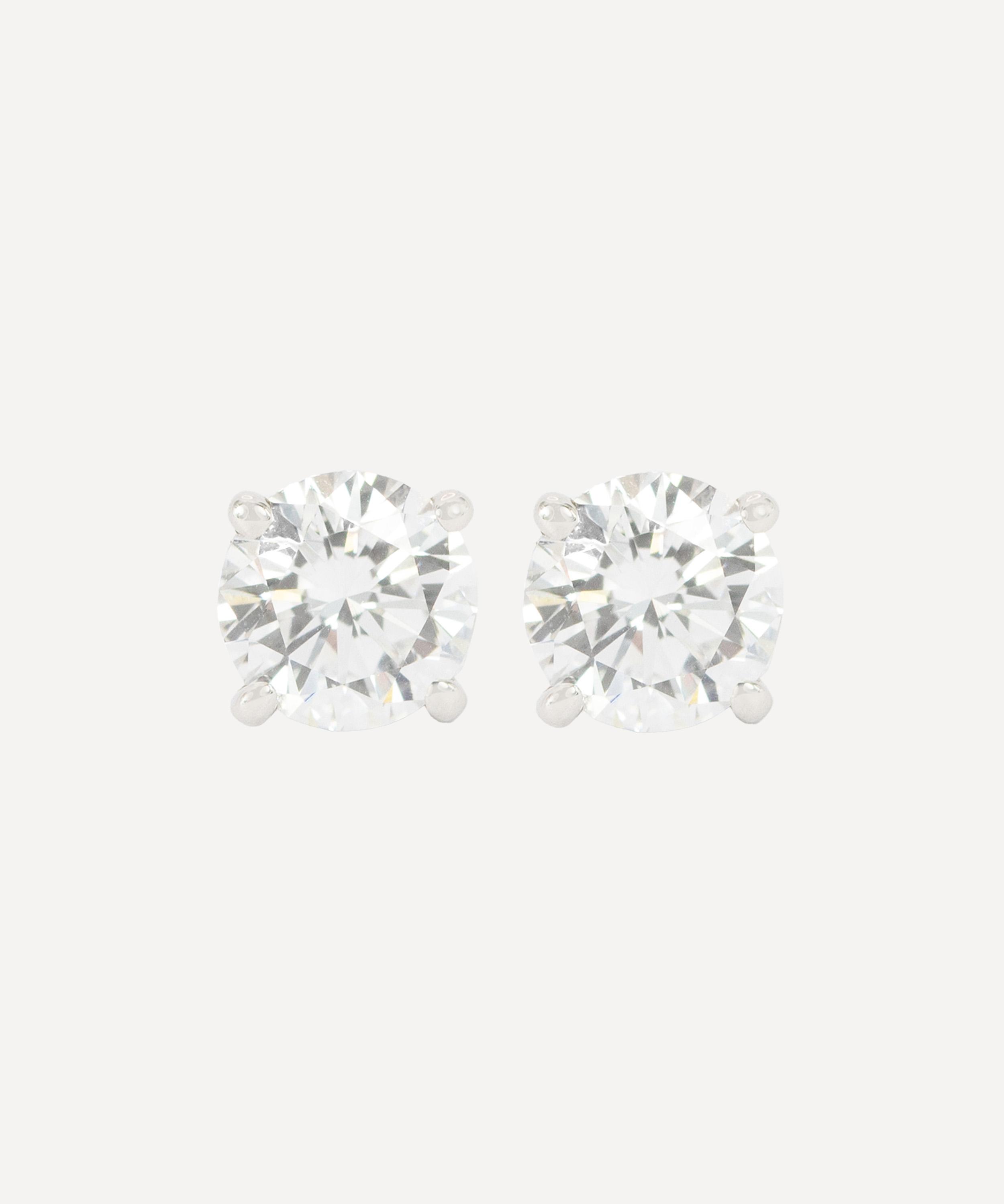 Kojis - 18ct White Gold Classic Diamond Stud Earrings image number 0
