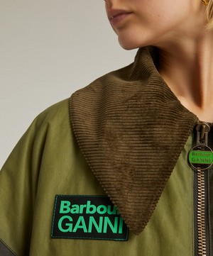 Barbour - x GANNI Bomber Wax Jacket image number 4